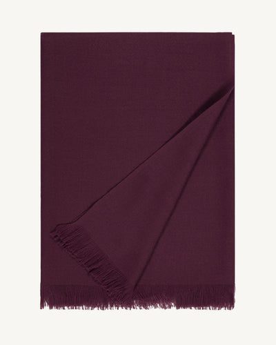 Etole en voile -GRENAT-100% cachemire
