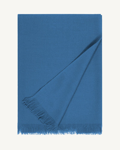 Etole en voile -BLEU DE DELFT-100% cachemire