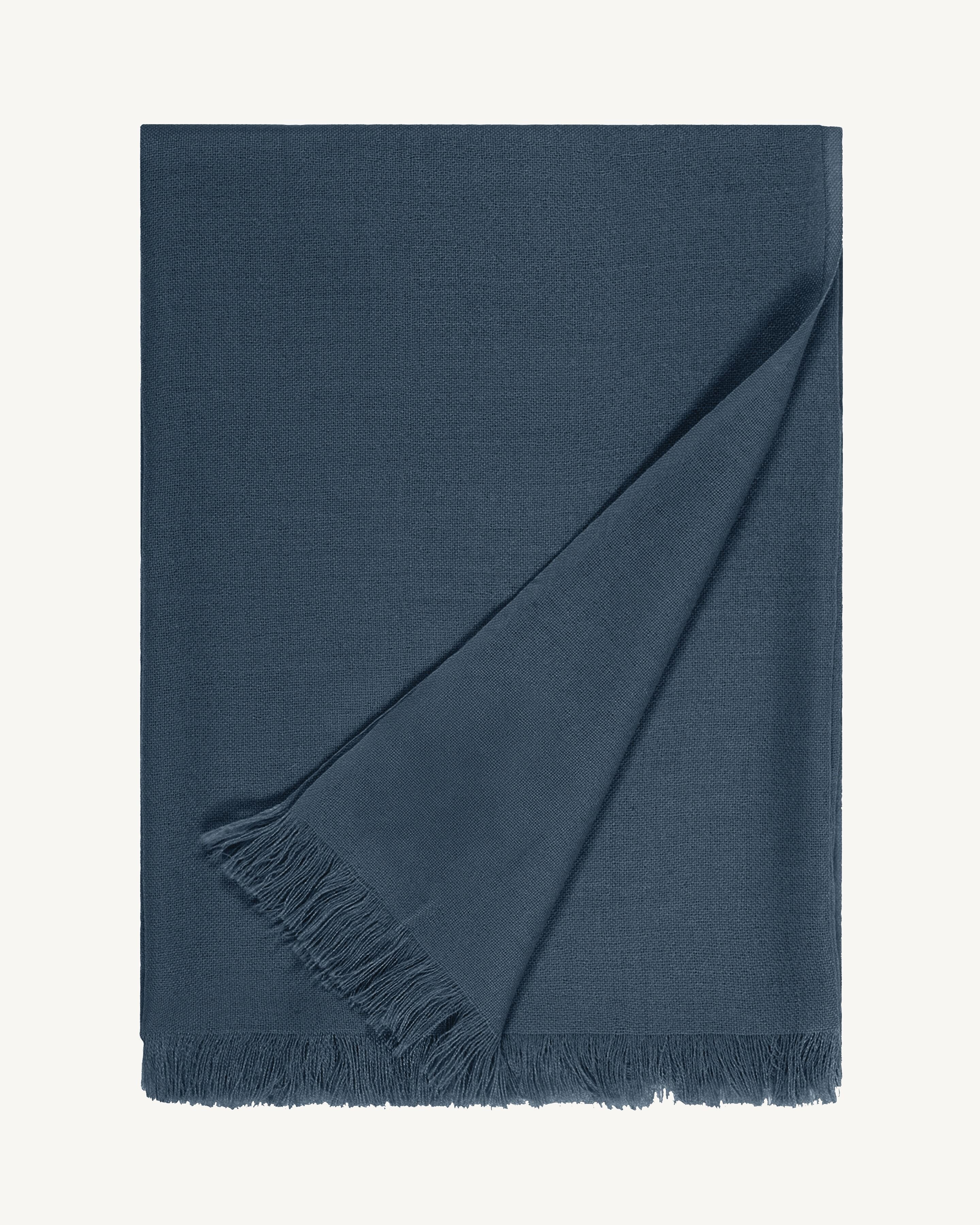 Etole en voile -BLEU GRANIT-100% cachemire
