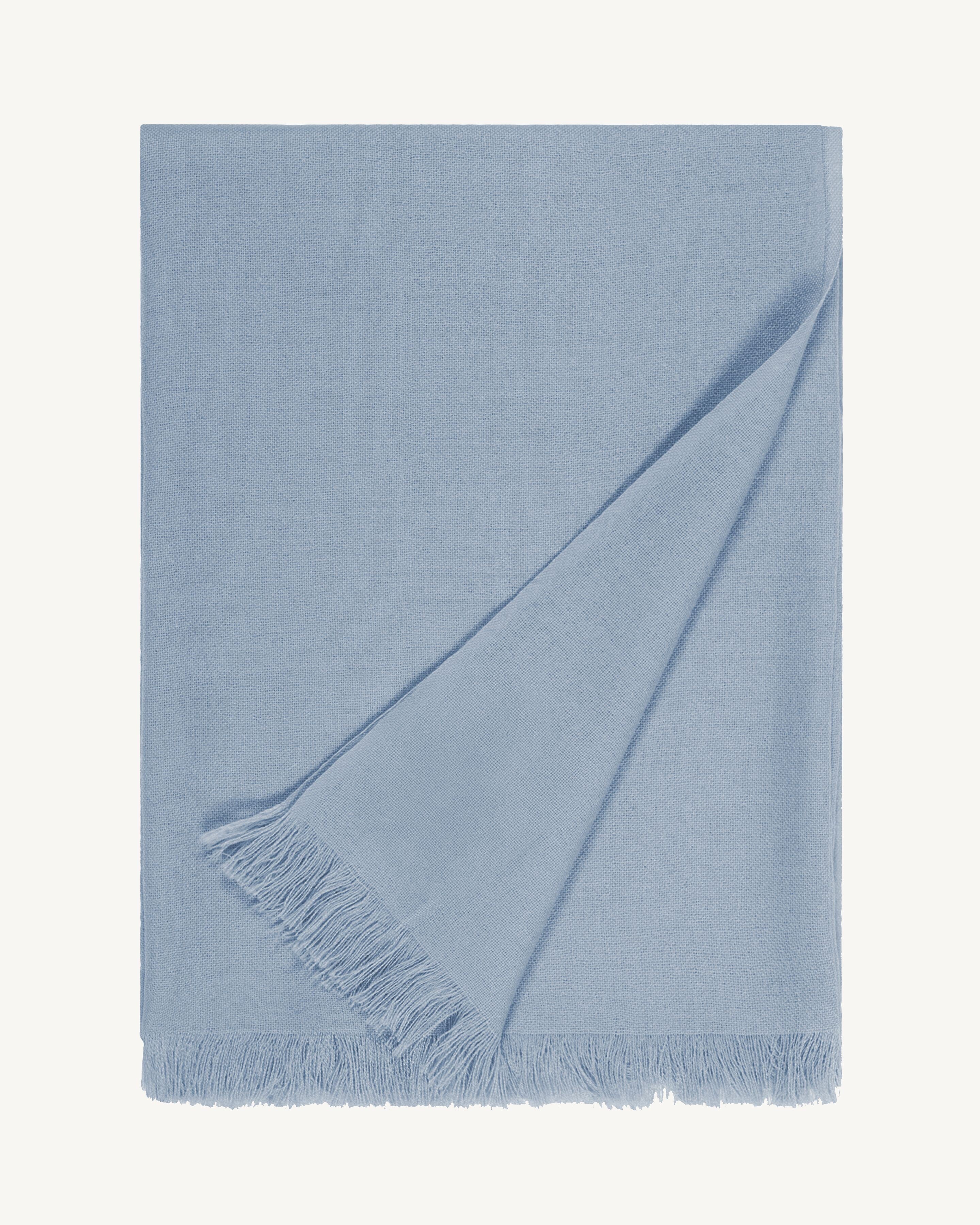 Etole en voile -BLEU GLACIER-100% cachemire