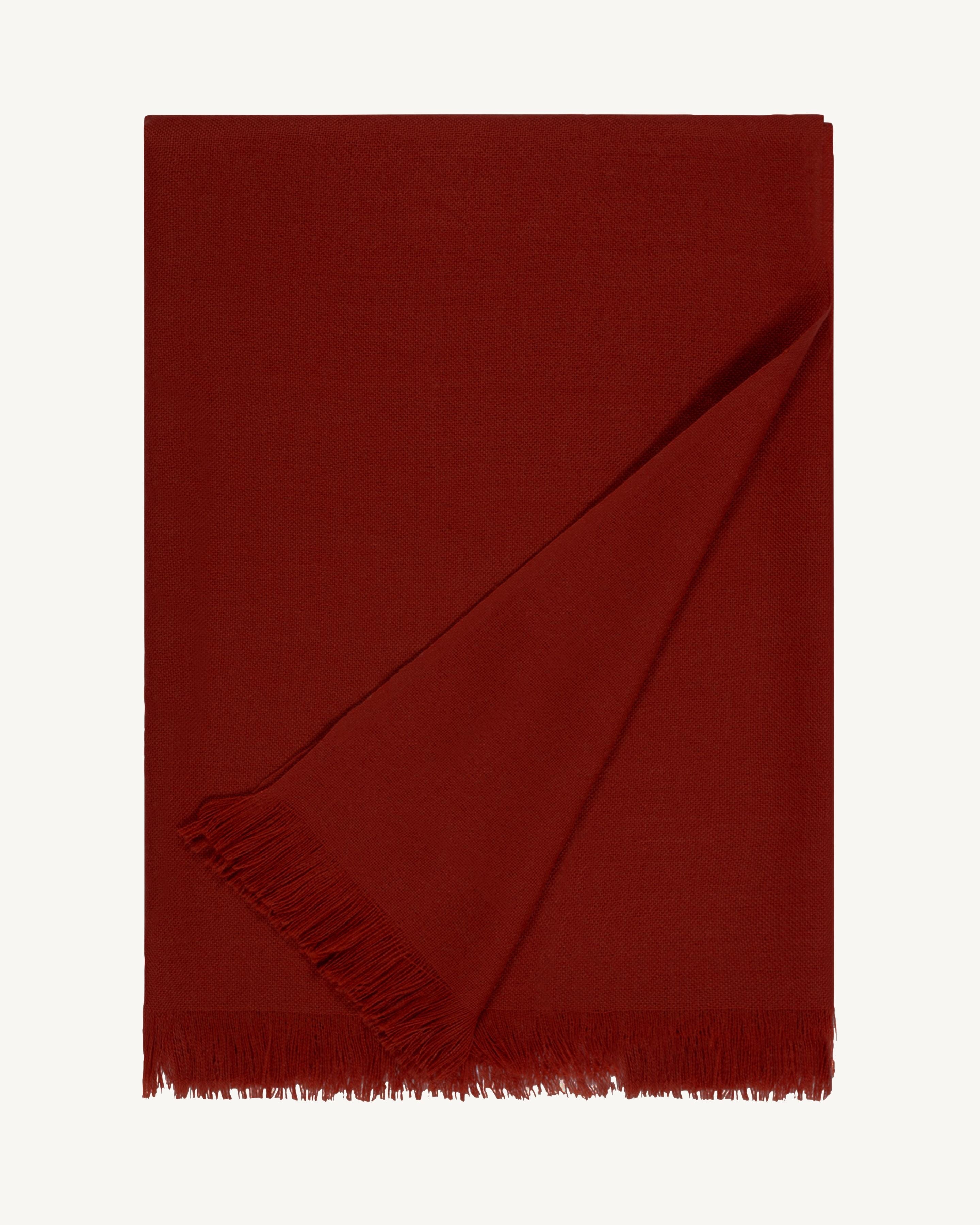 Etole en voile -ROUGE D'ORIENT-100% cachemire