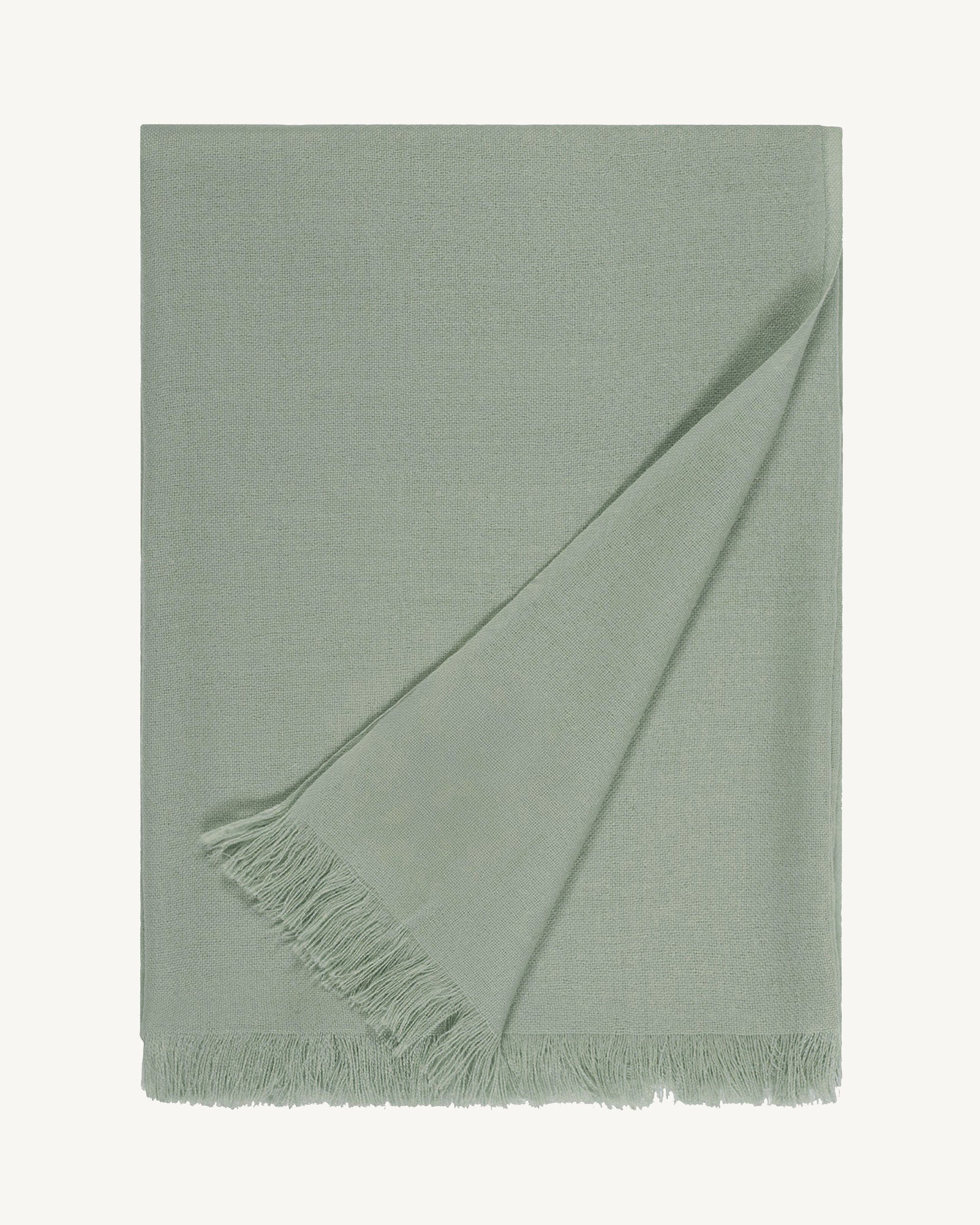Etole en voile -VERT DE GRIS-100% cachemire