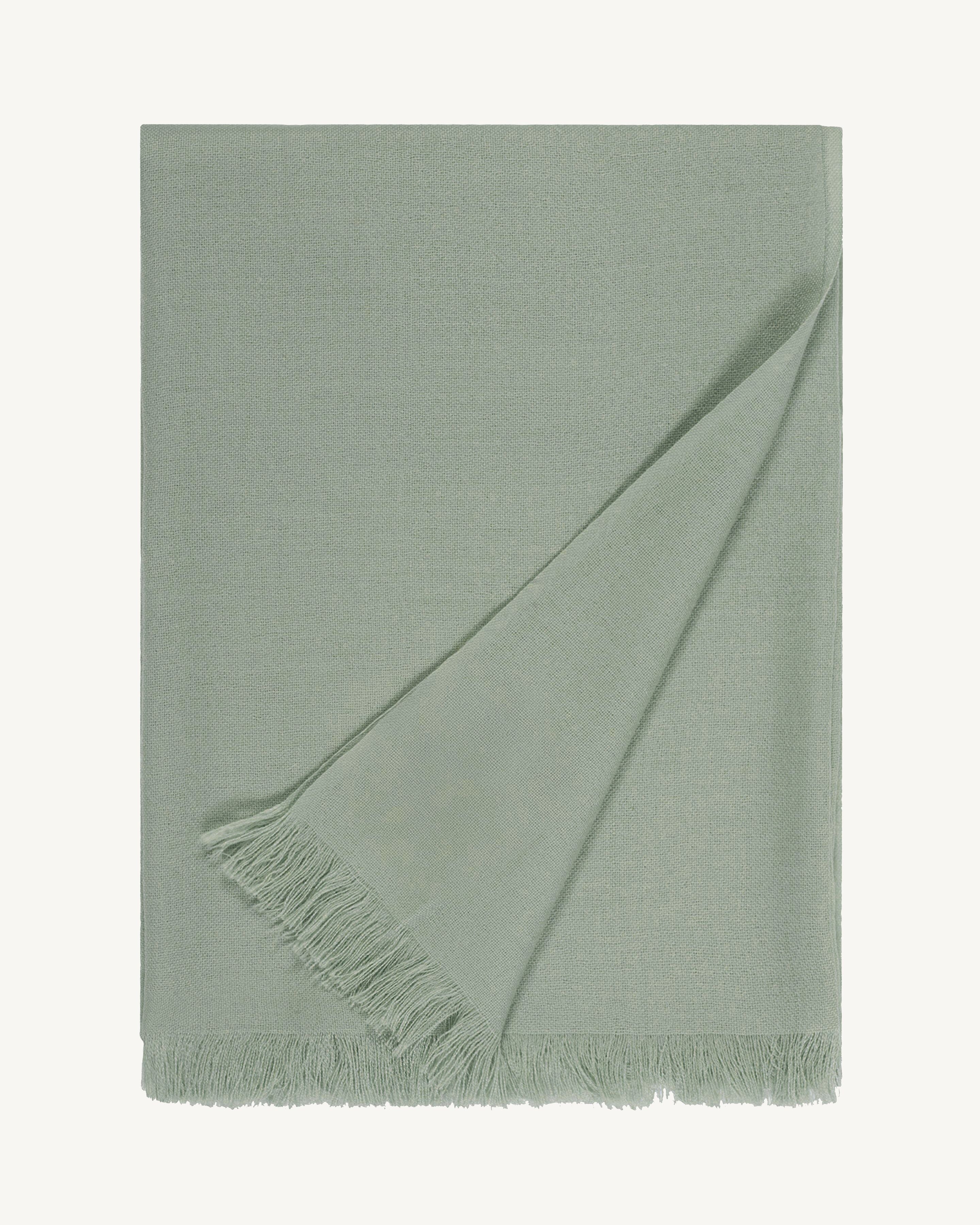 Etole en voile -VERT DE GRIS-100% cachemire