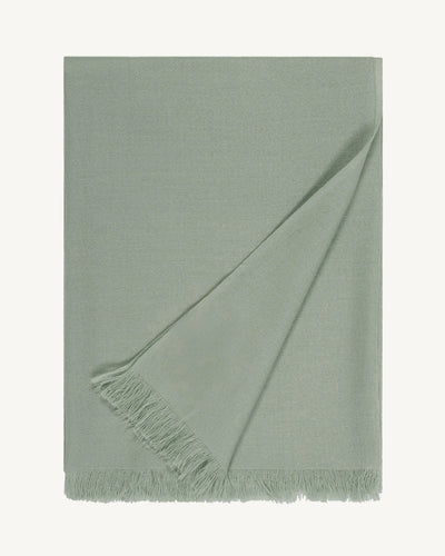 Etole en voile -VERT DE GRIS-100% cachemire