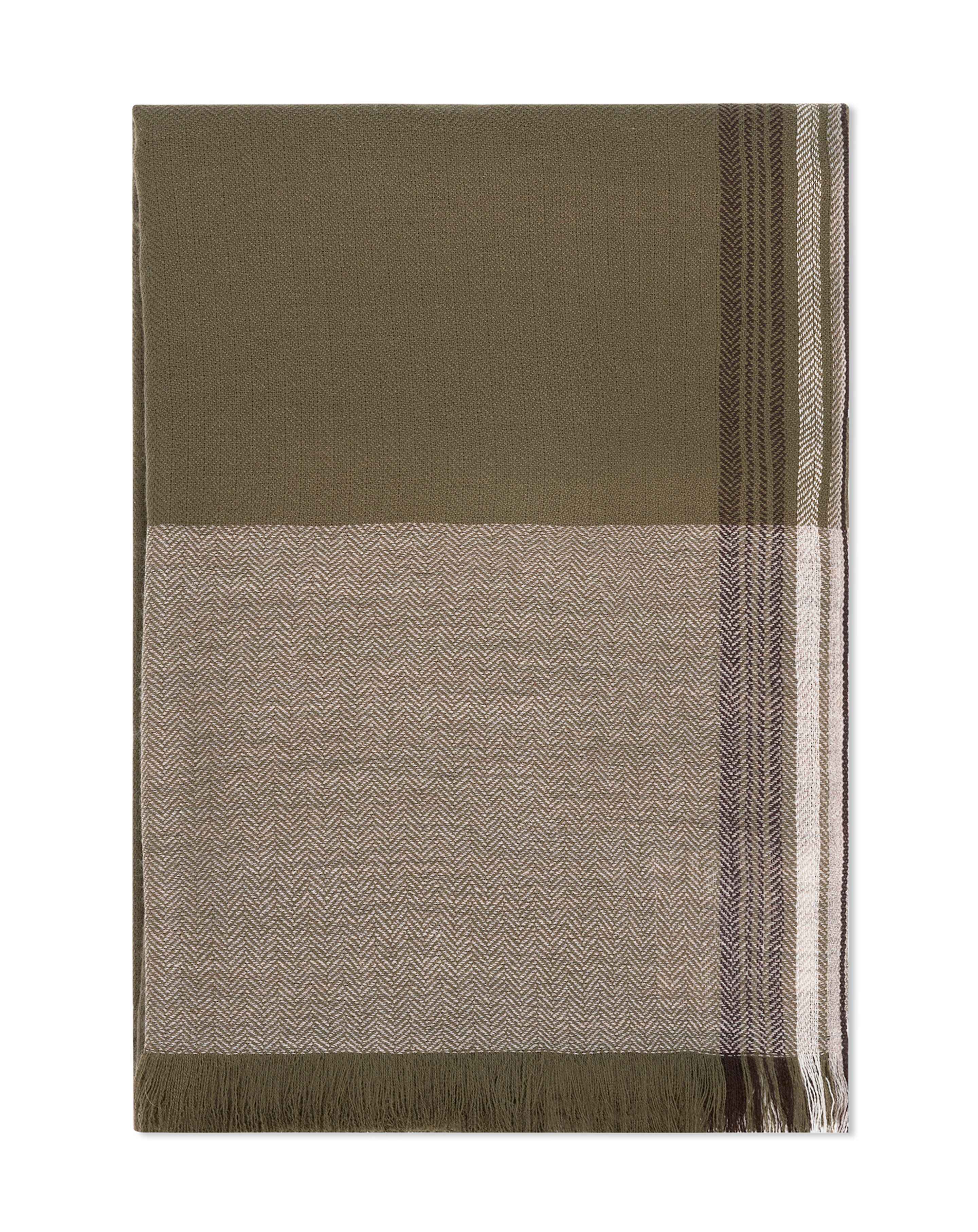 Etole maxi tartan-BRONZE-100% cachemire