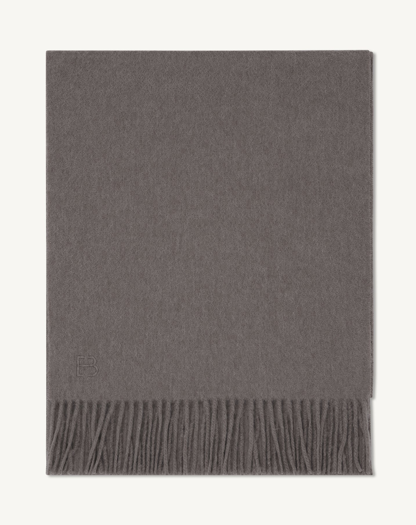 Écharpe classique-GRIS METEORITE-100% CACHEMIRE