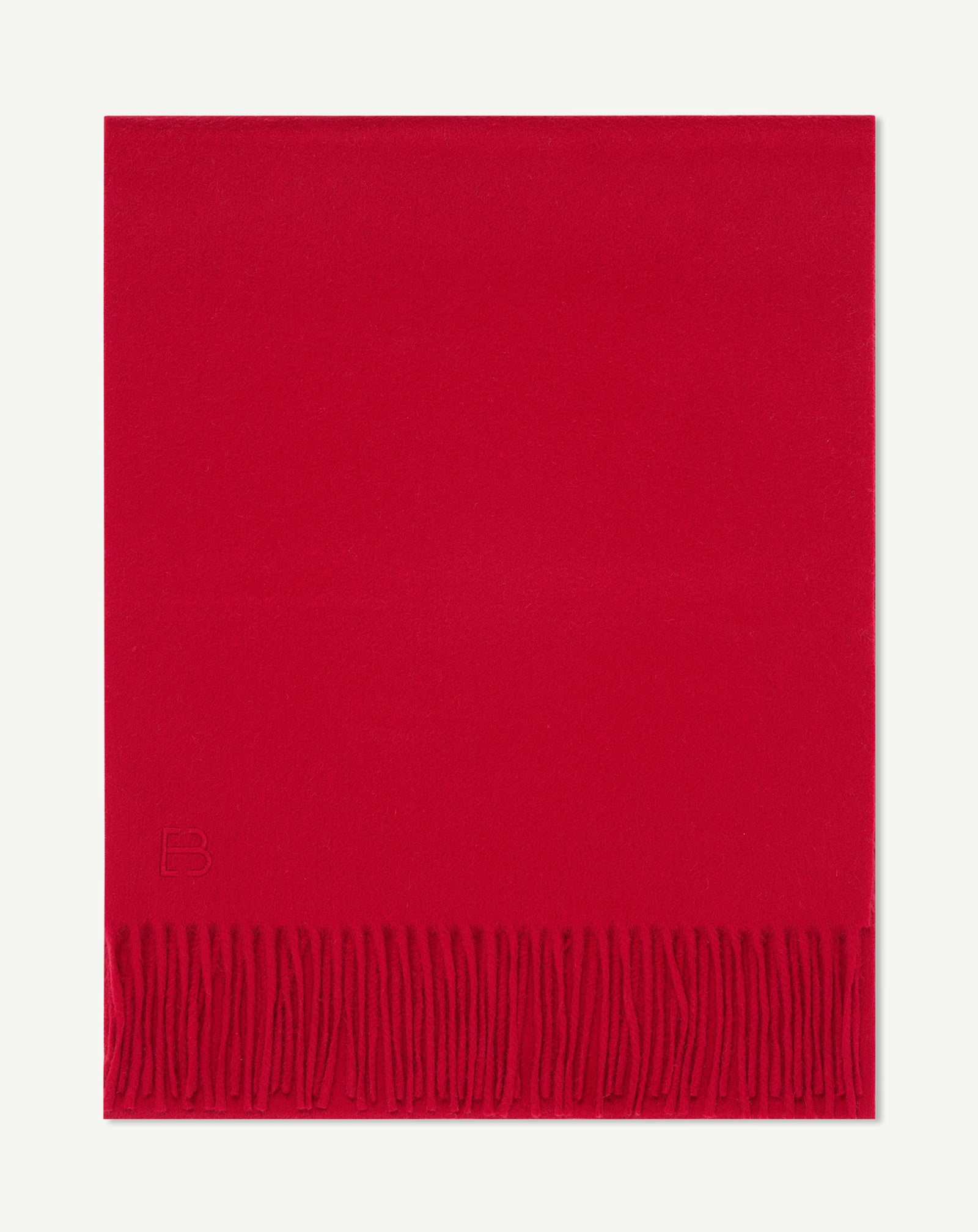 Echarpe classique EB-ROUGE TANGO-100% cachemire