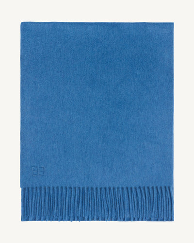 Écharpe Origines-BLEU DE DELFT-100% cachemire