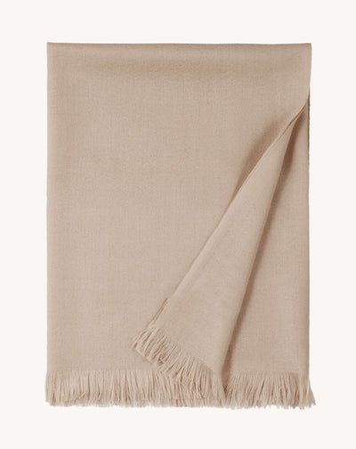 Petite étole en voile-TOURTERELLE-100% cachemire