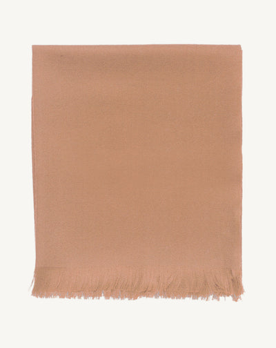 Écharpe voile de cachemire-CARAMEL-100% CACHEMIRE