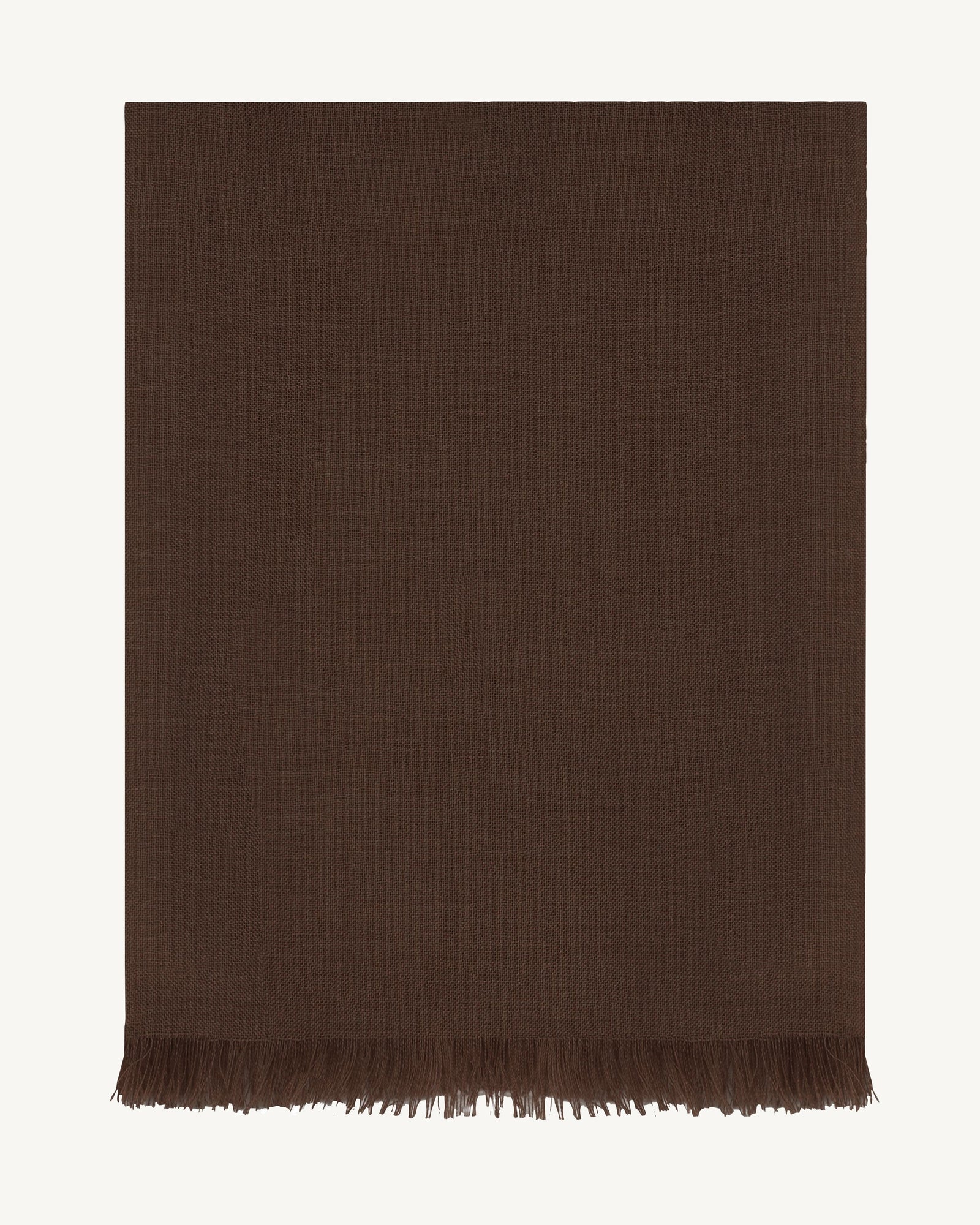 Petite étole en voile-CHOCOLAT-100% cachemire