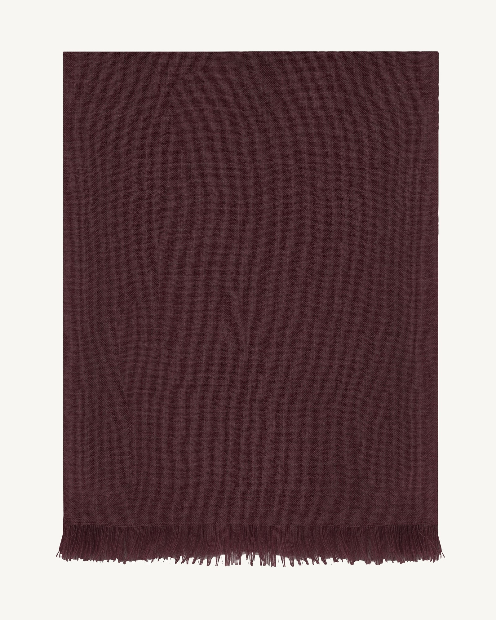Petite étole en voile-GRENAT-100% cachemire