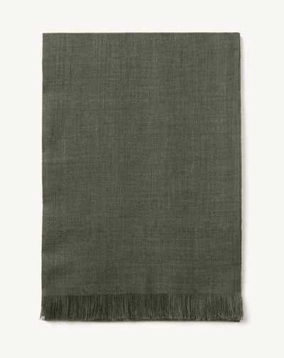 Petite étole en voile-KAKI OMBRE-100% cachemire