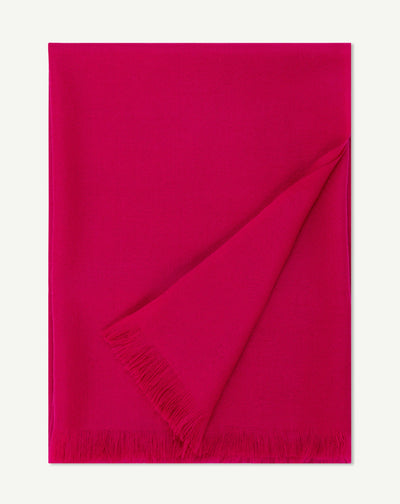 Petite étole en voile-ROSE DIVA-100% cachemire
