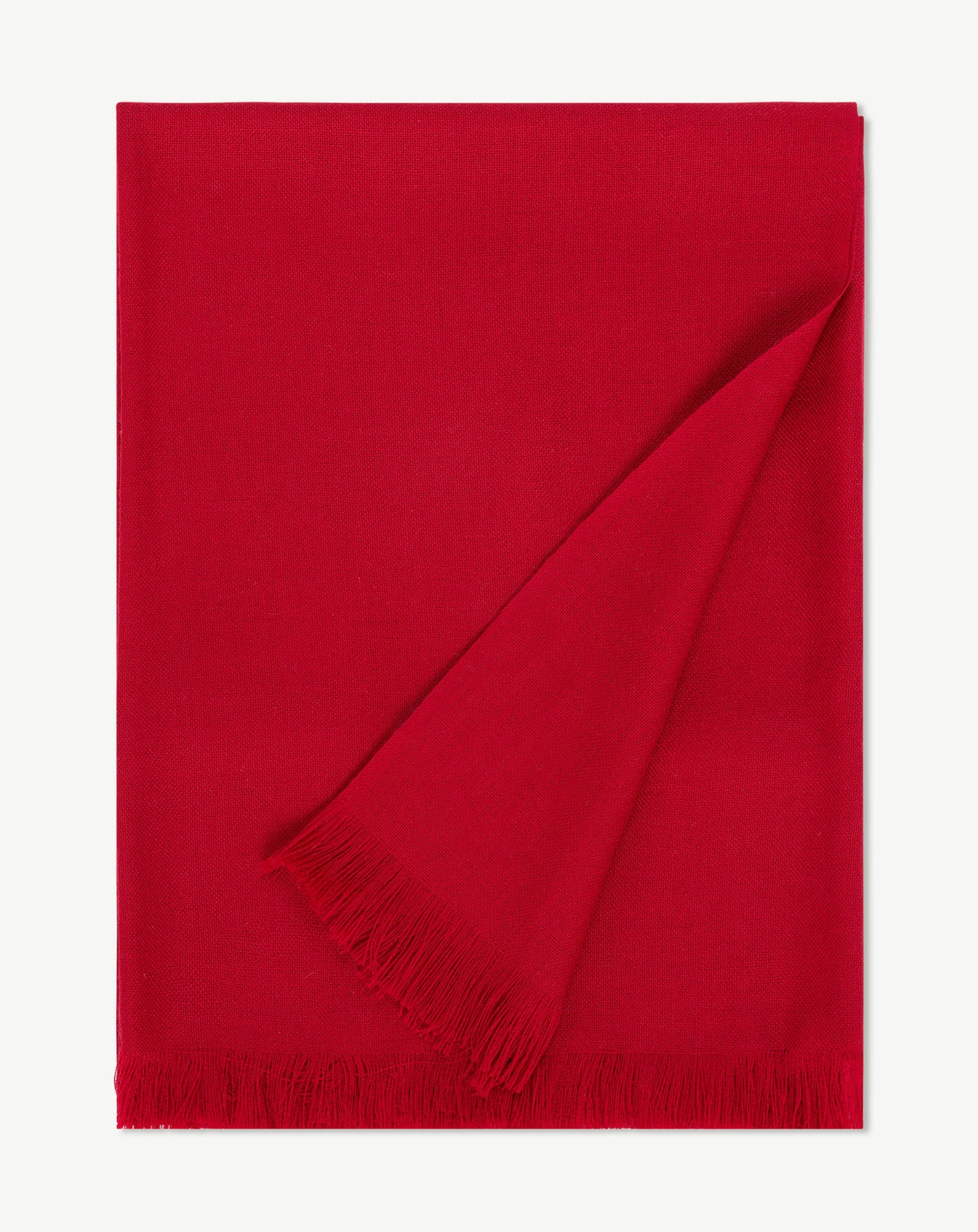 Petite étole en voile-ROUGE TANGO-100% cachemire