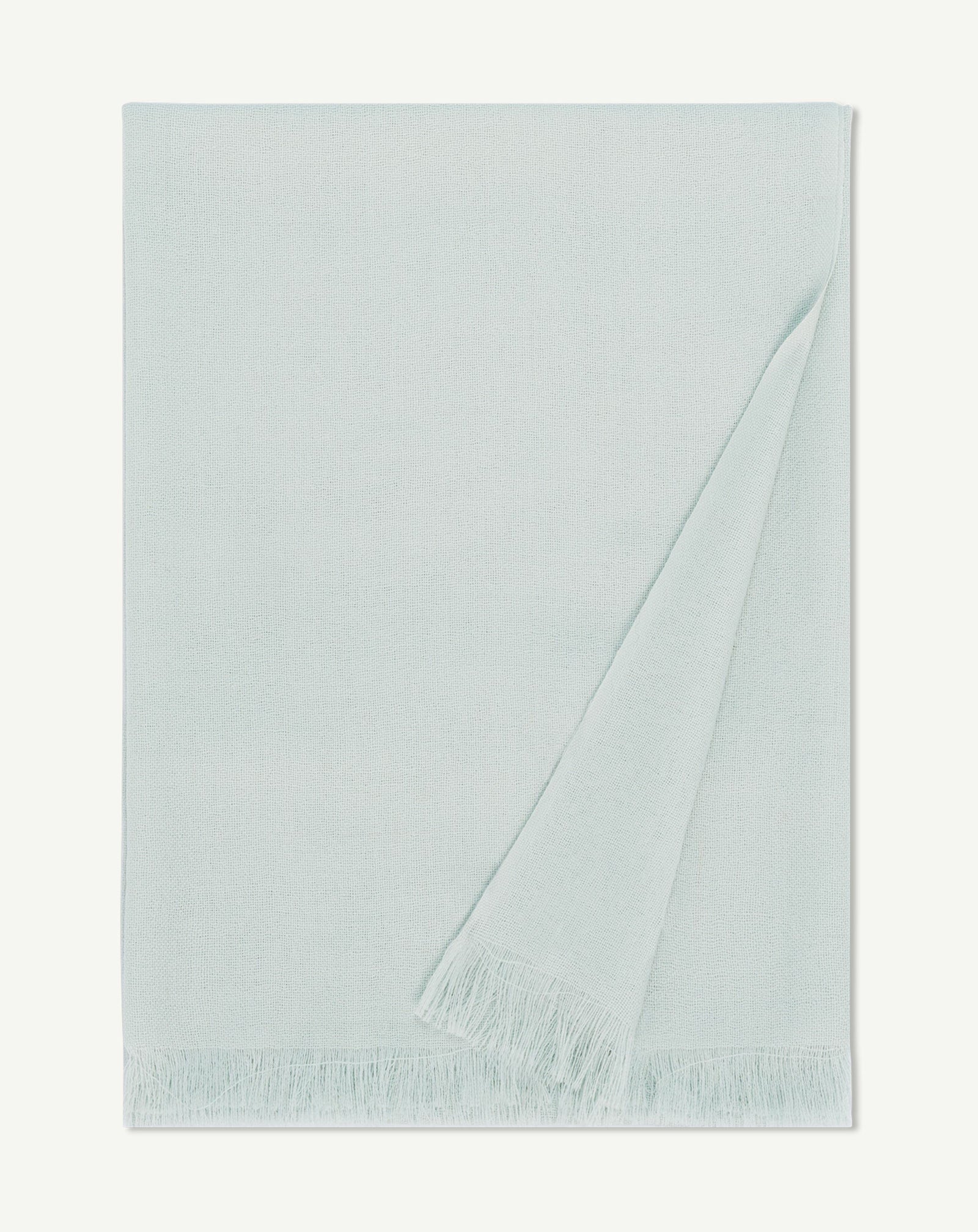 Petite étole en voile-VERT ARAGON-100% cachemire