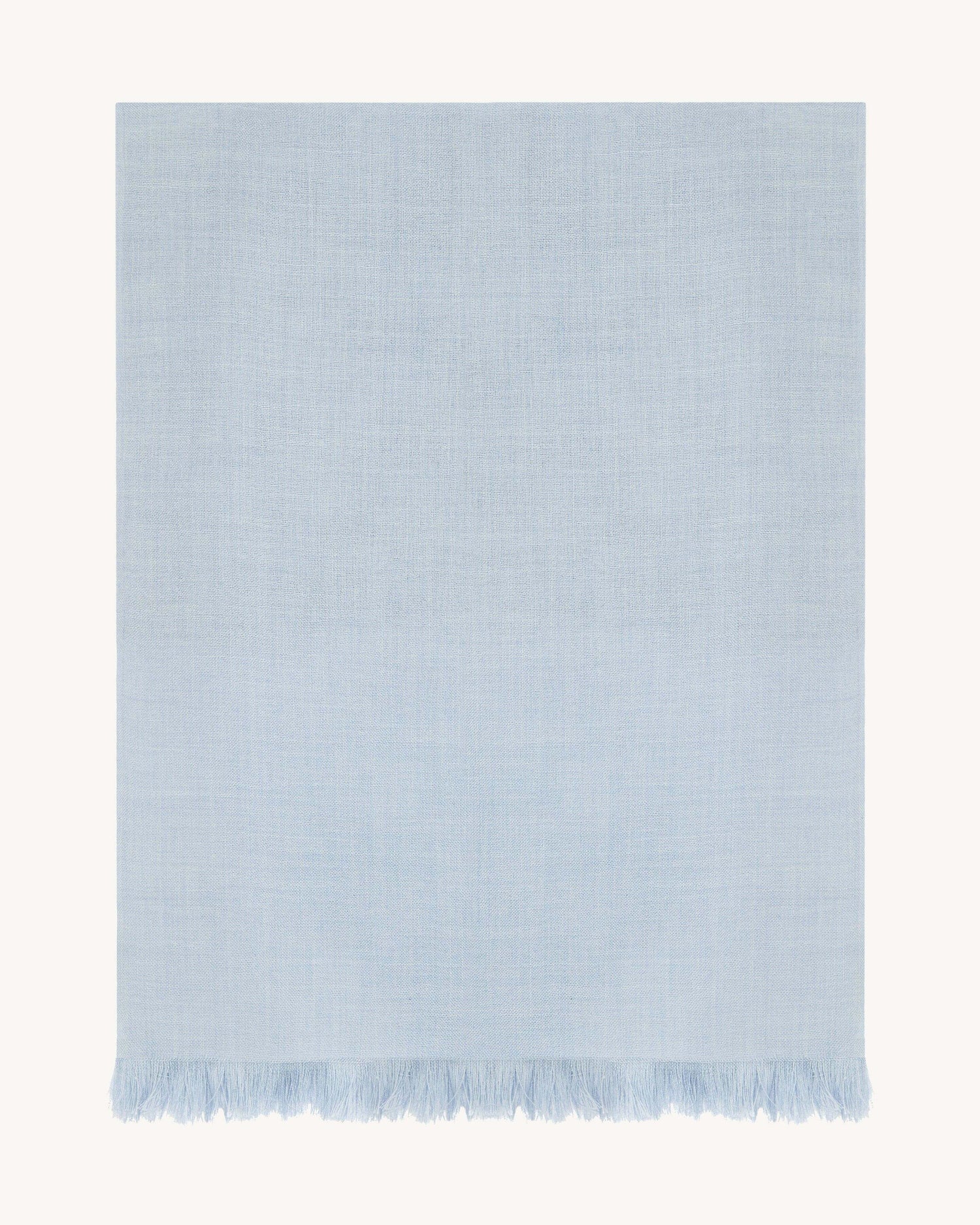 Petite étole en voile-BLEU GLACIER-100% cachemire