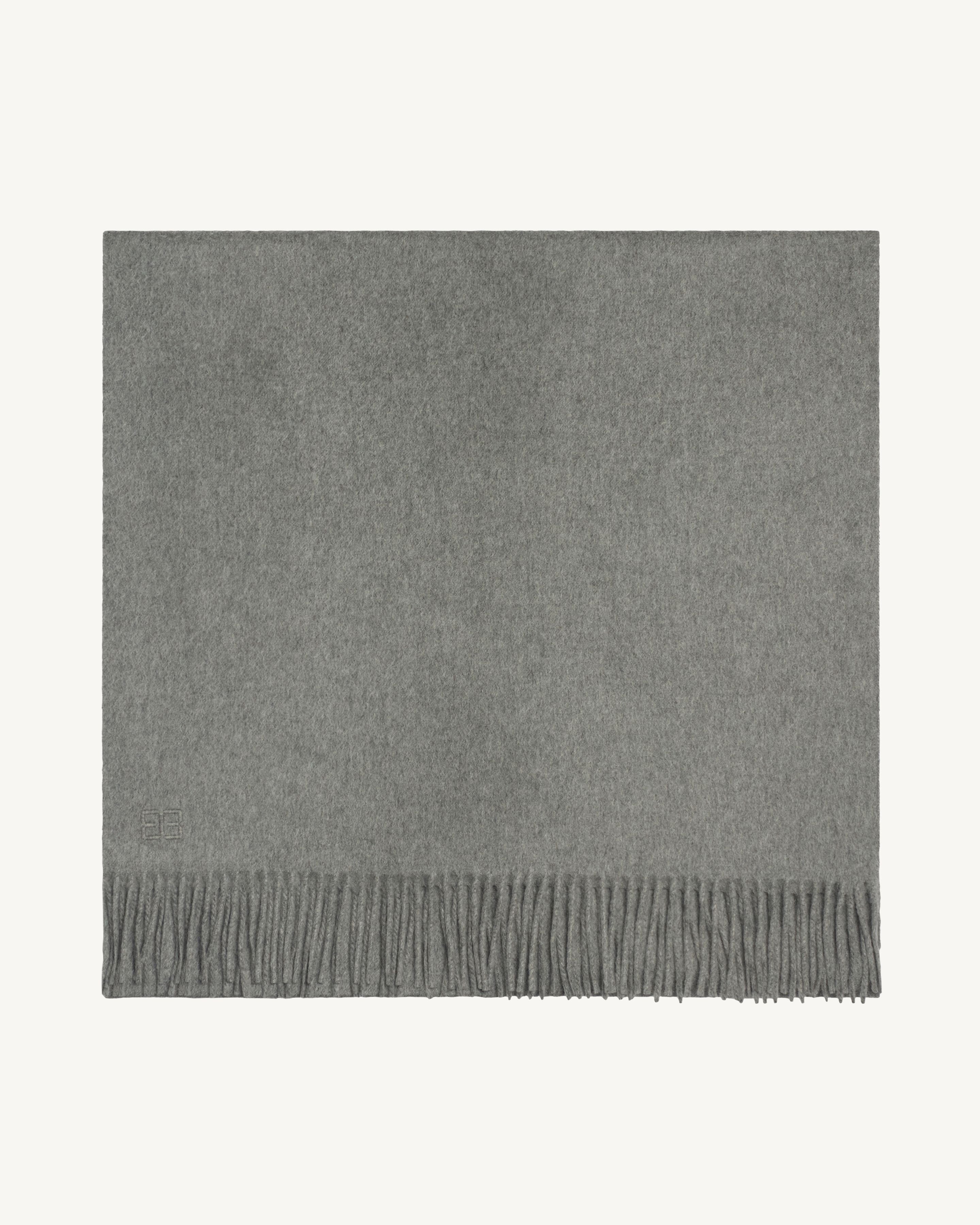 Grande écharpe Cali-GRIS METEORITE-100% cachemire