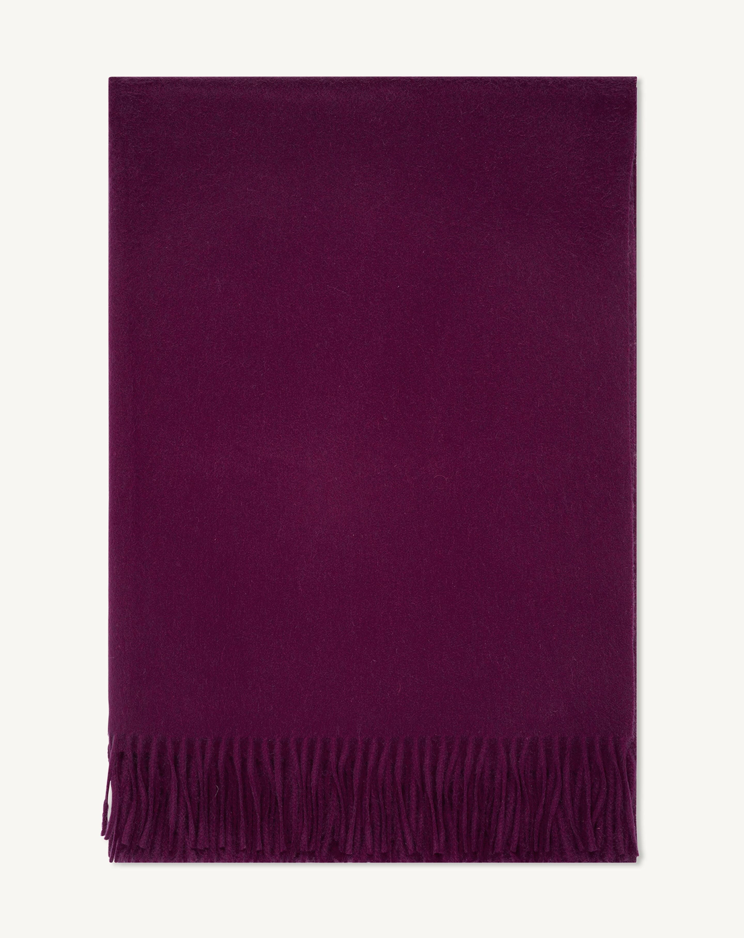 Maxi écharpe-PRUNE DAMAS-100% cachemire