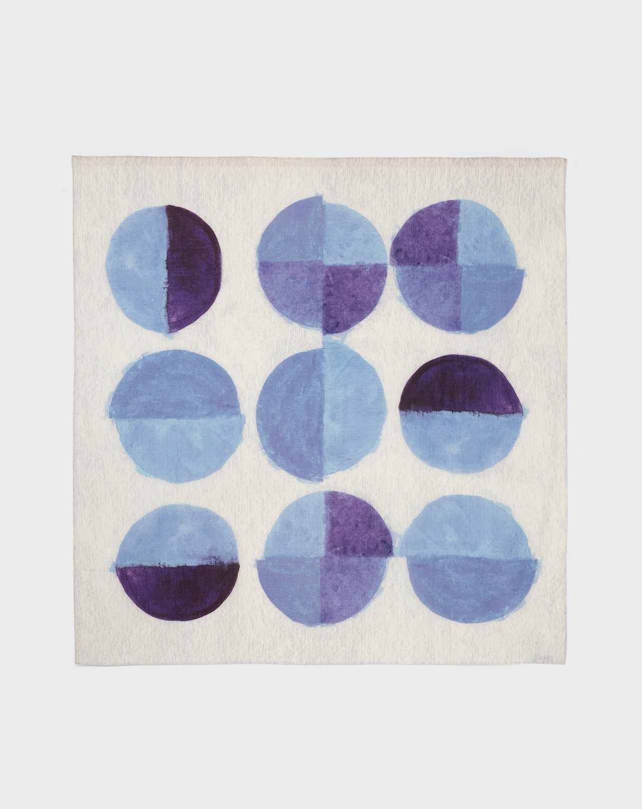 Carré imprimé cercles géants-NATUREL-100% CACHEMIRE