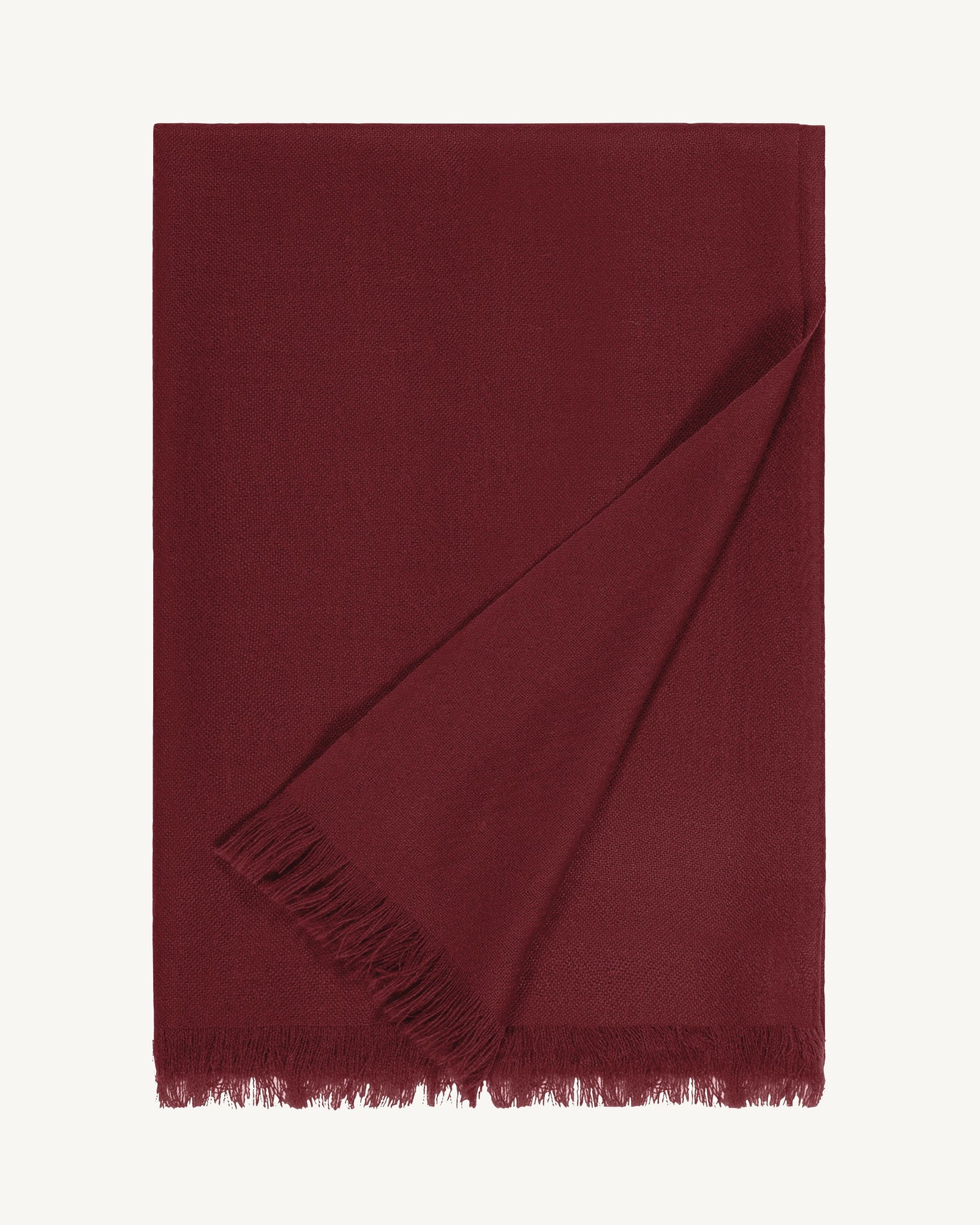 Maxi étole en voile-ROUGE D'ORIENT-100% cachemire