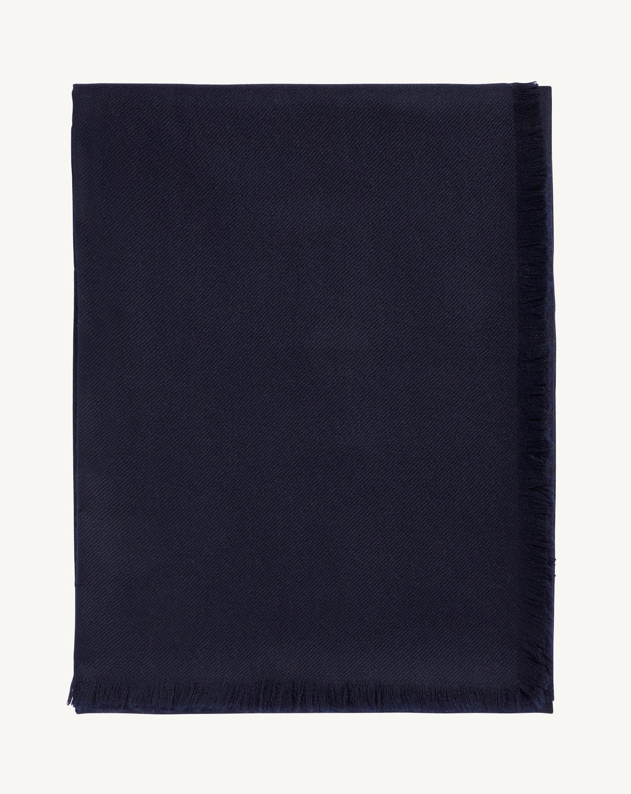 Carré en twill-MARINE-100% cachemire