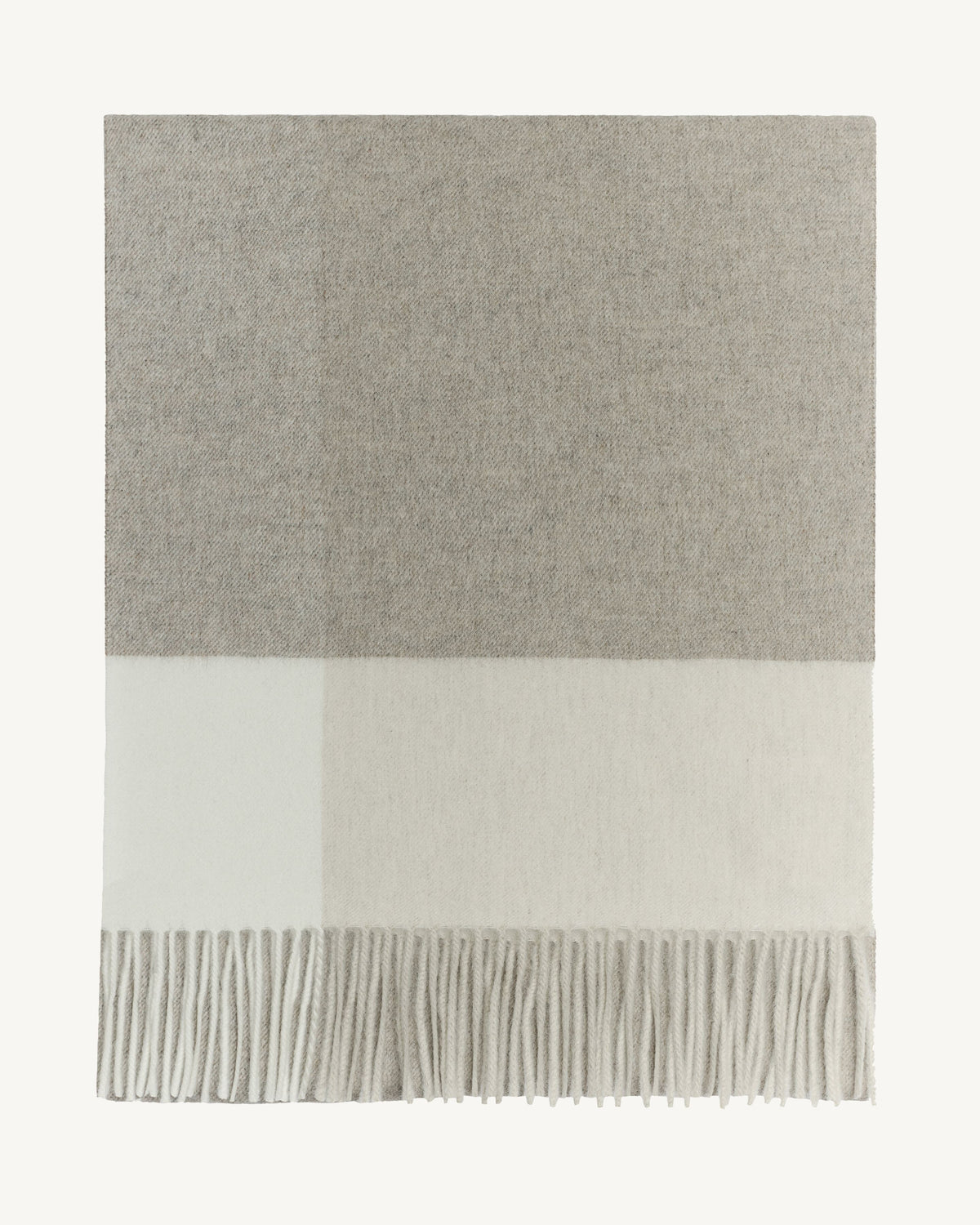 Écharpe à franges maxi tartan-MILLET/AVOINE/NATUREL-100% cachemire