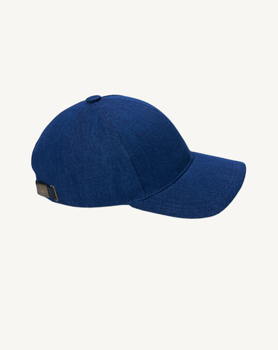 Casquette denim-DENIM BLUE-65% COTON 35% LIN