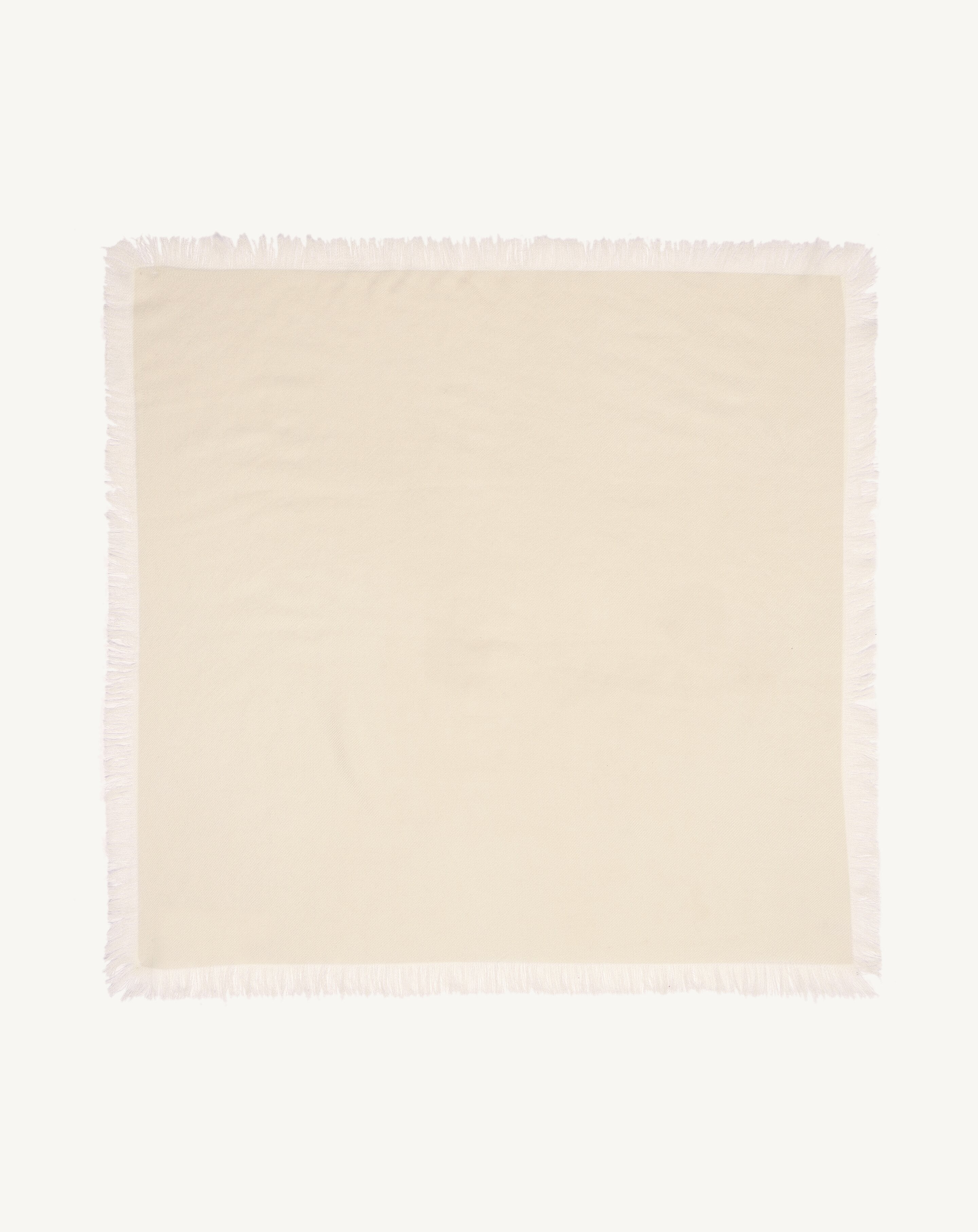 Mini carré en twill-NATUREL-100% cachemire