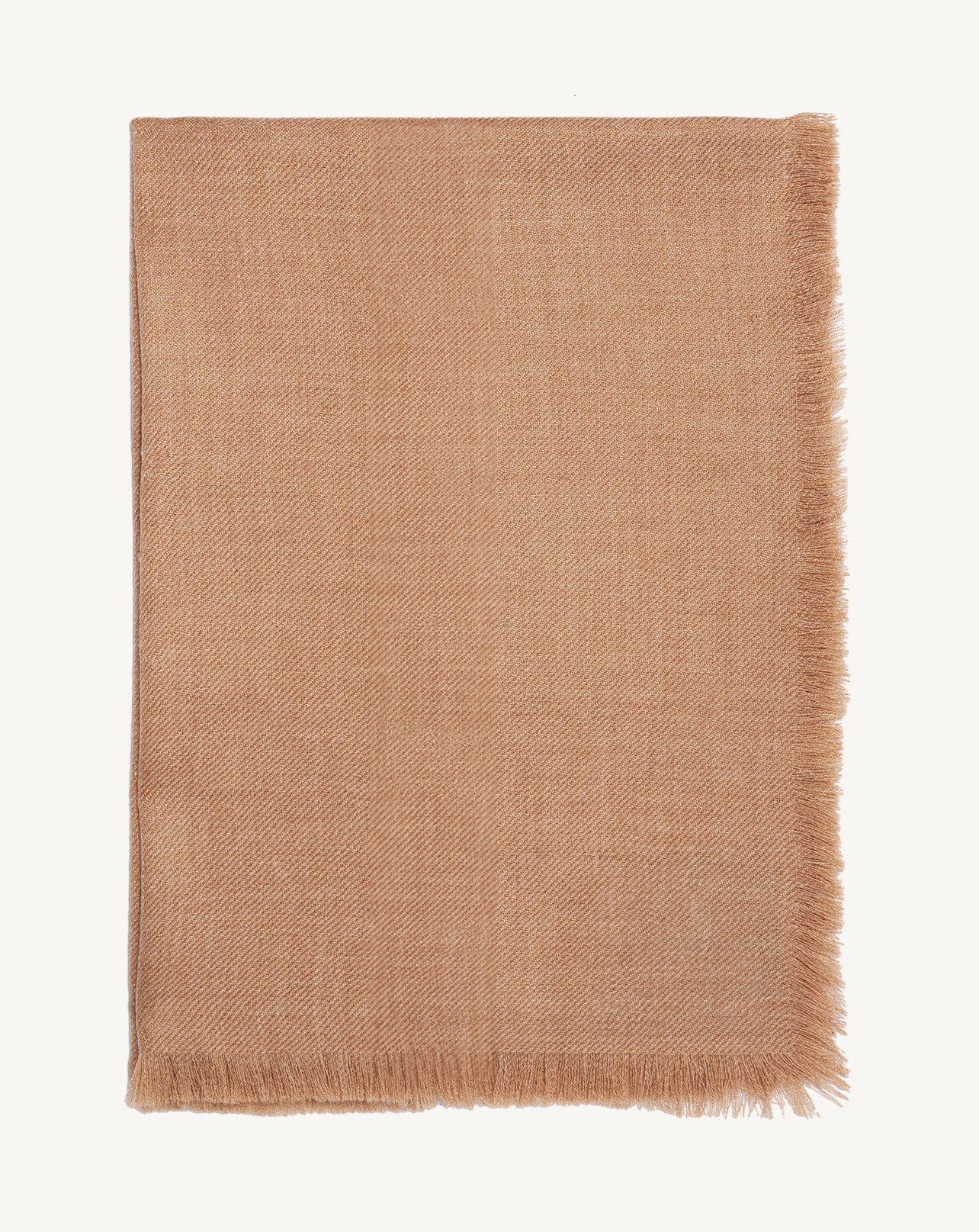 Mini carré en twill-CARAMEL-100% cachemire