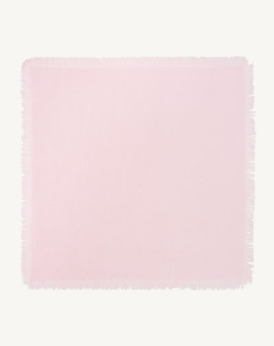 Mini carré à franges-CERISIER-100% cachemire
