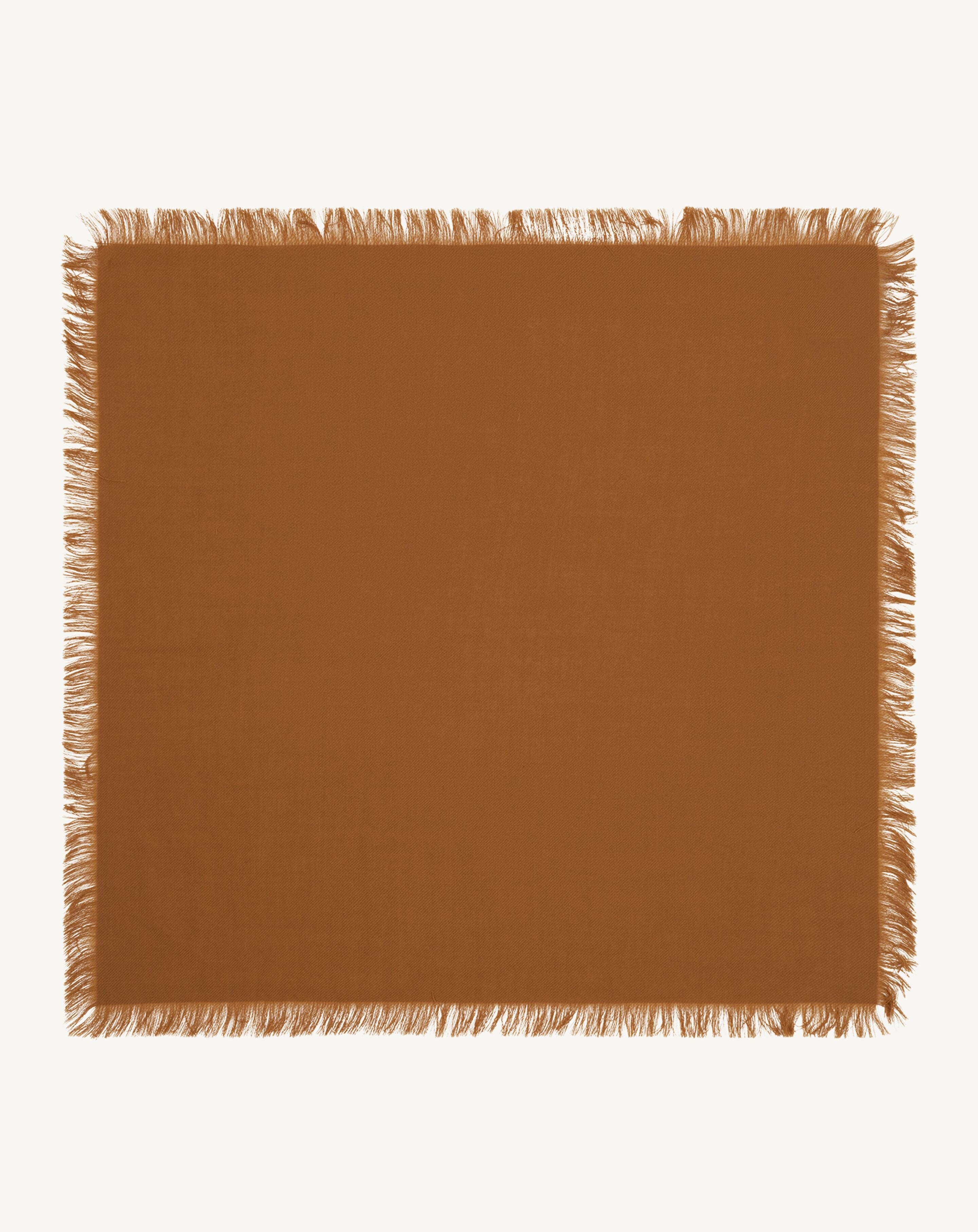 Mini carré à franges-MACCHIATO-100% cachemire