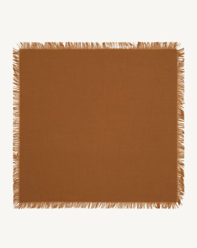Mini carré à franges-MACCHIATO-100% cachemire