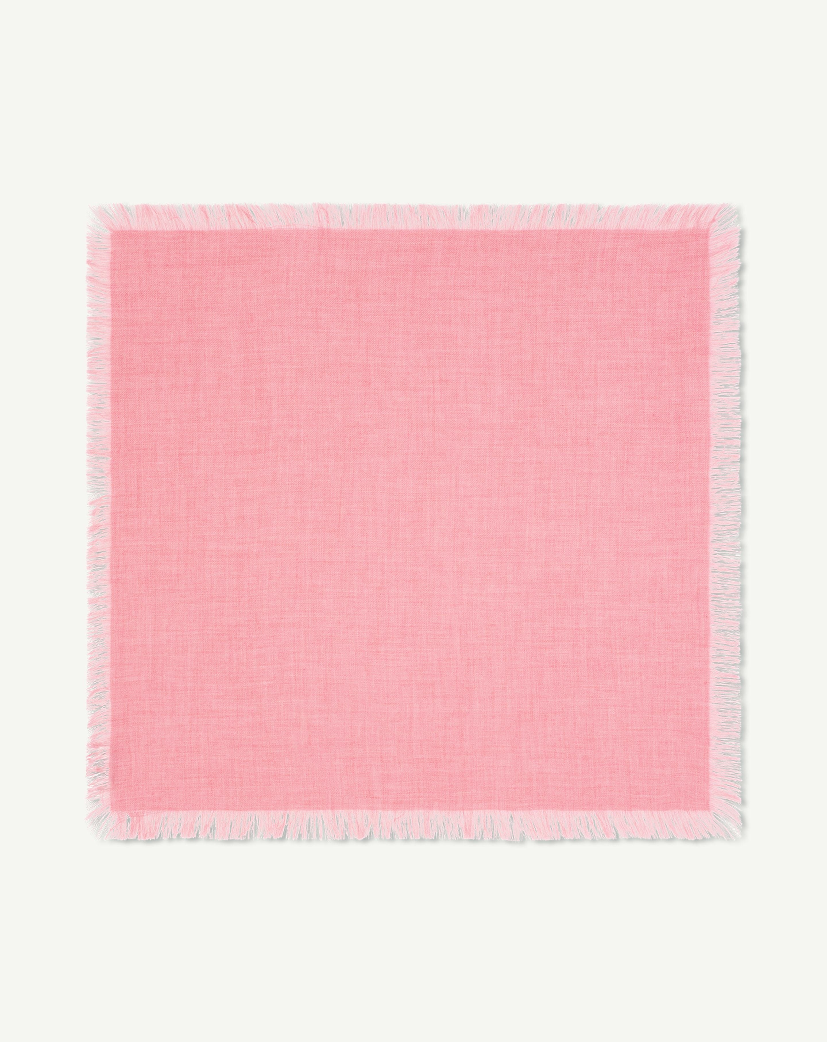 Mini carré en twill-ROSE CAMEO-100% cachemire