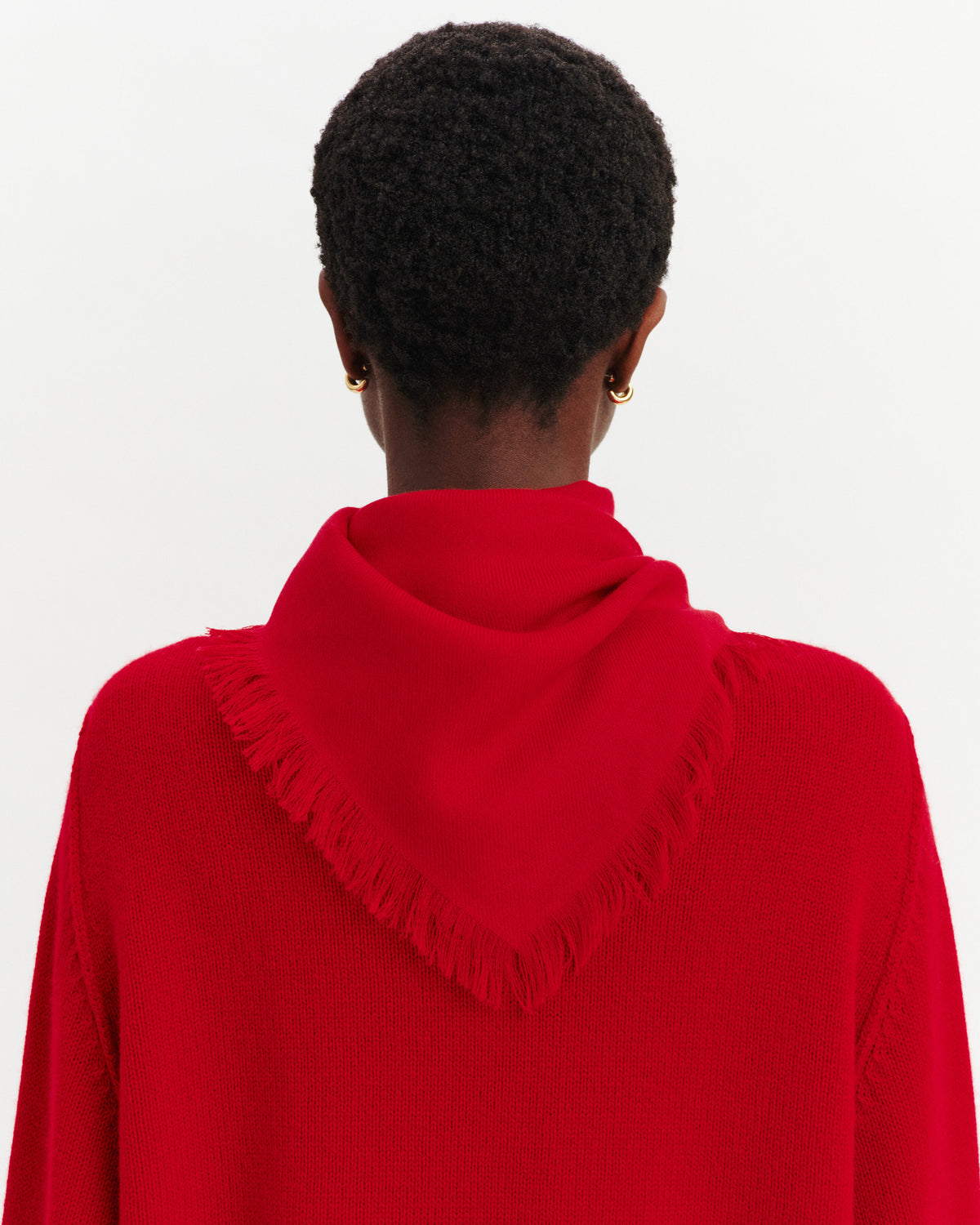 Mini carré Swann-ROUGE QUARANTE-100% cachemire
