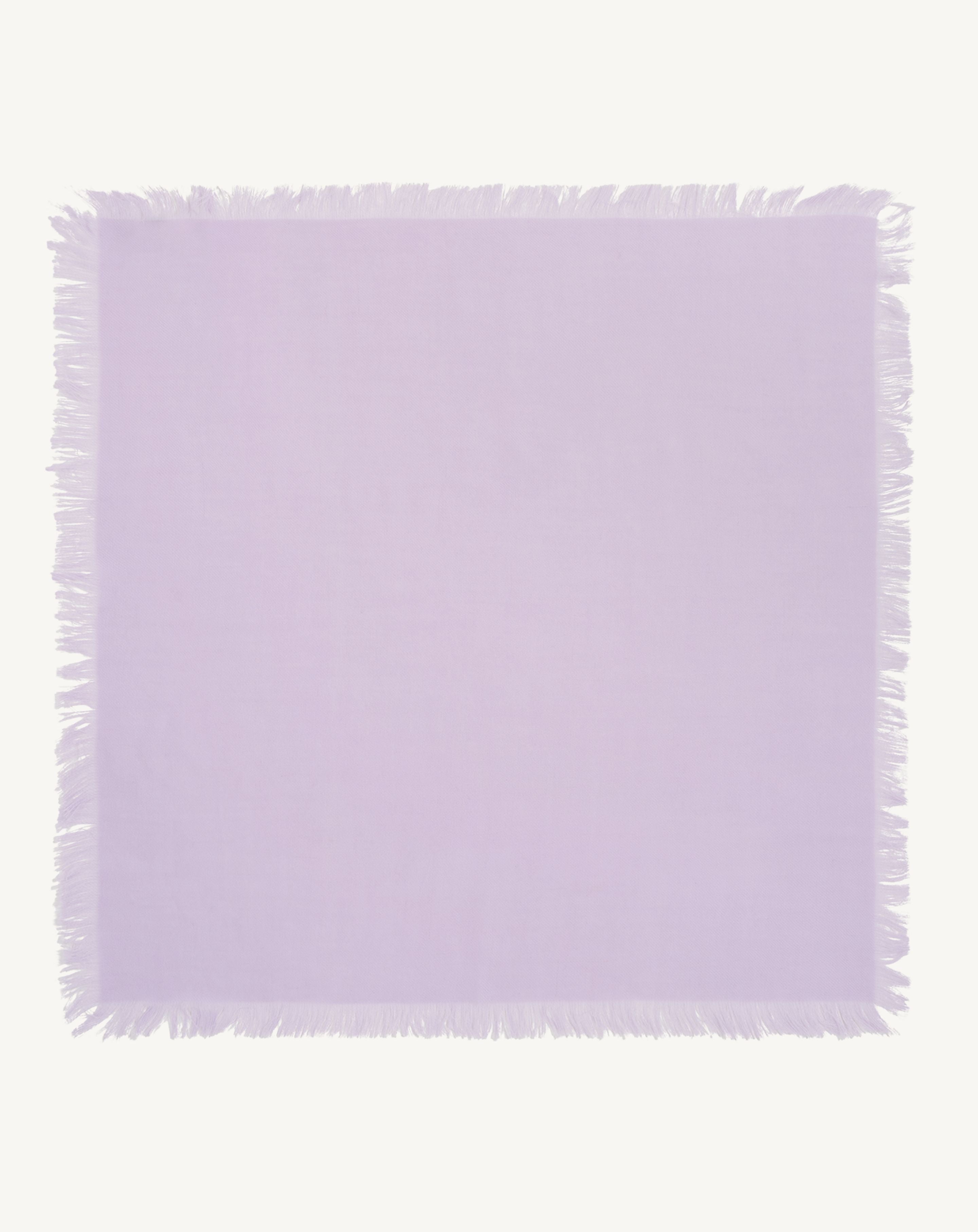 Mini carré à franges-JACINTHE-100% cachemire