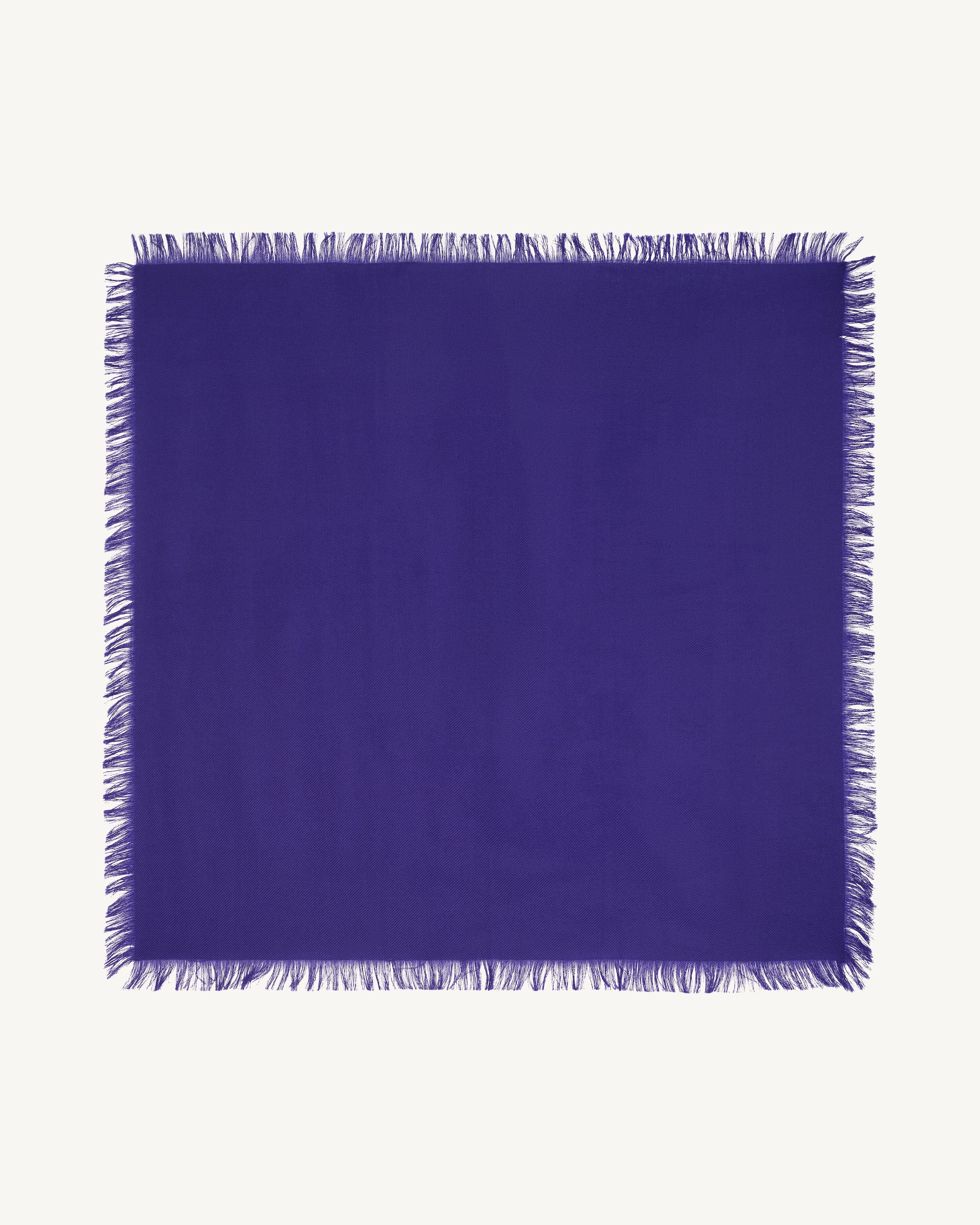 Mini carré à franges-ULTRAVIOLET-100% cachemire