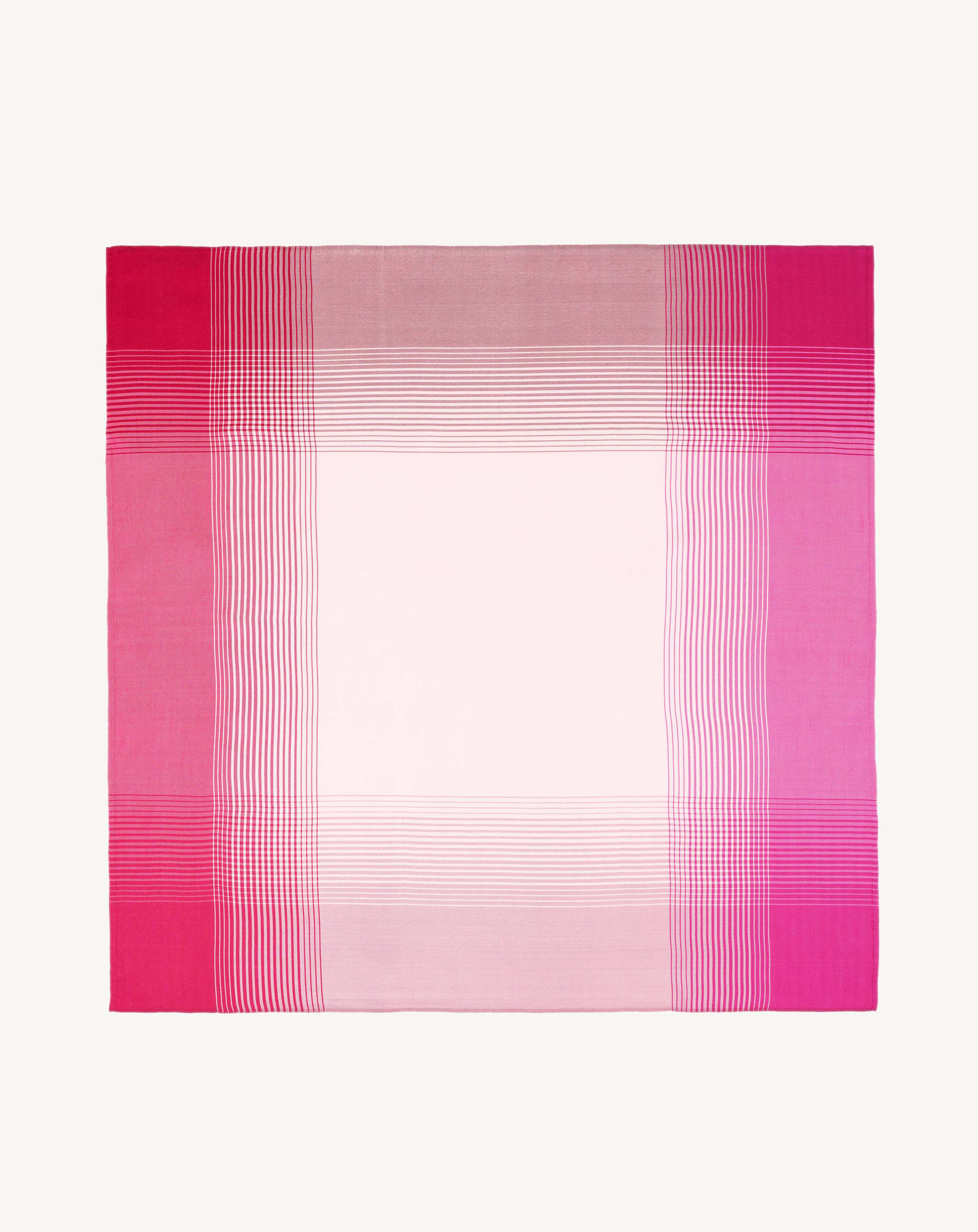 Carré Soieries du Mékong-ROSE INDIEN/CARMEN-100% soie