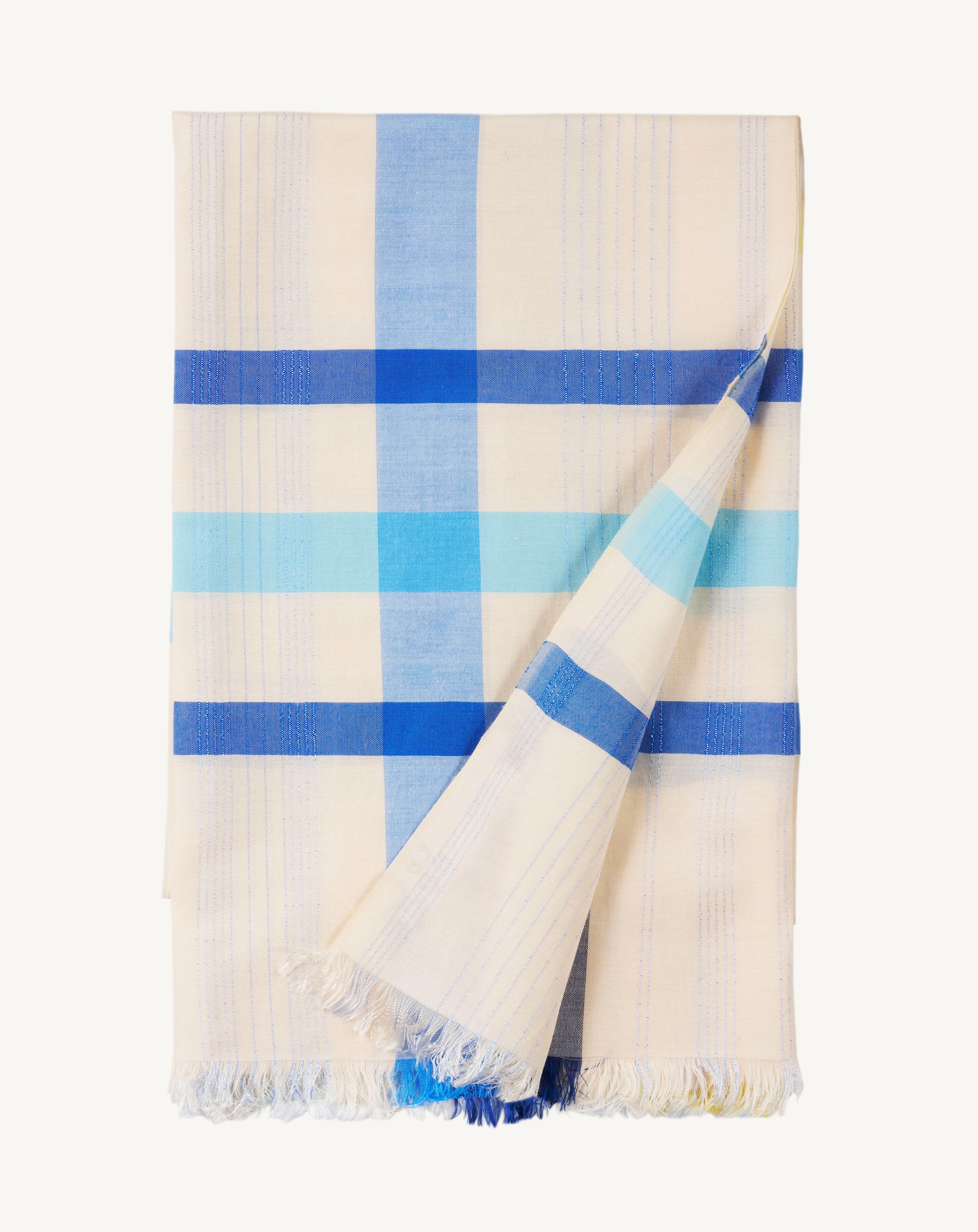 Etole Soieries du Mékong-AQUARELLE/JAUNE TENNIS-70% coton 30% soie