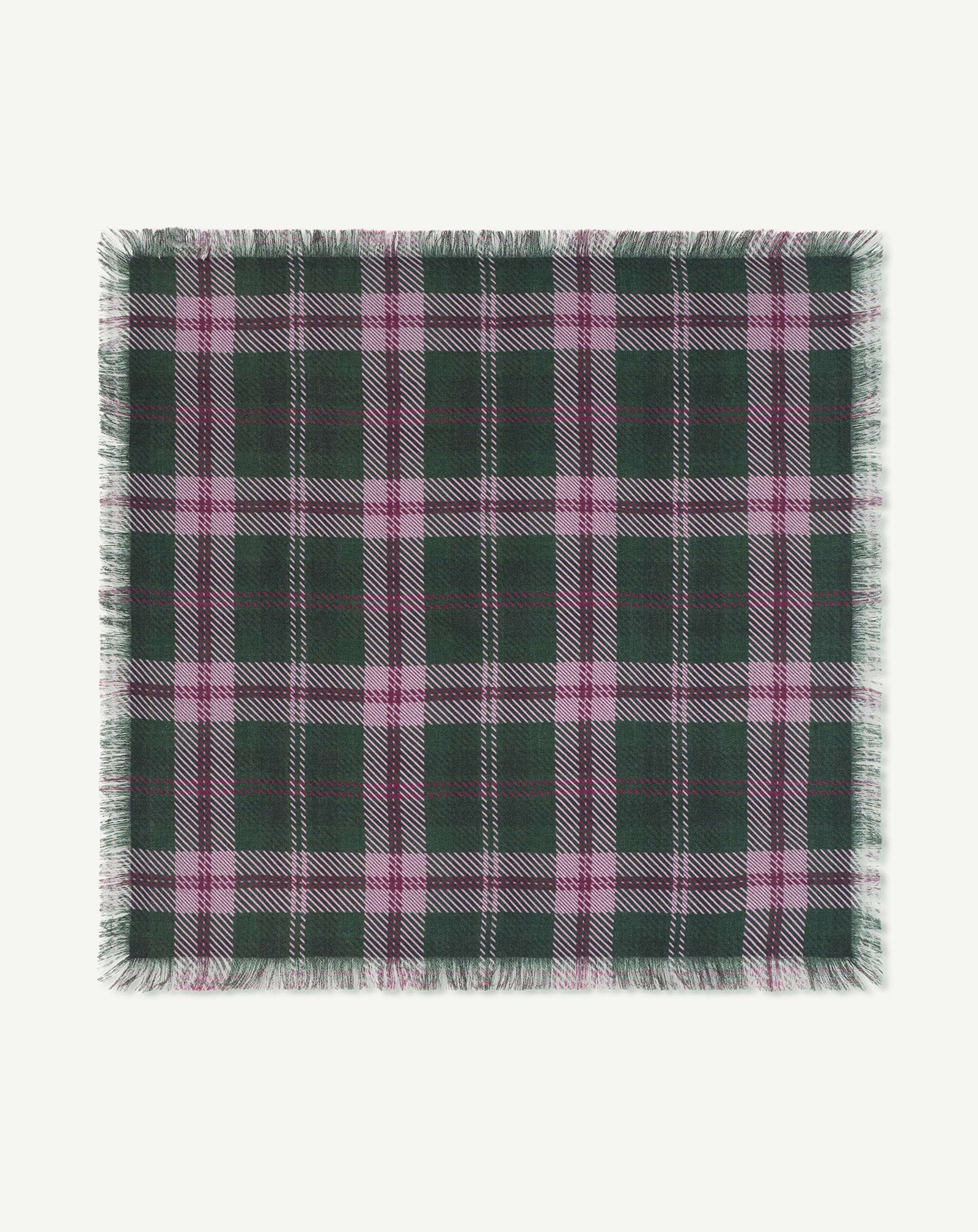 Mini carré twill imprimé-BRONZE-100% cachemire