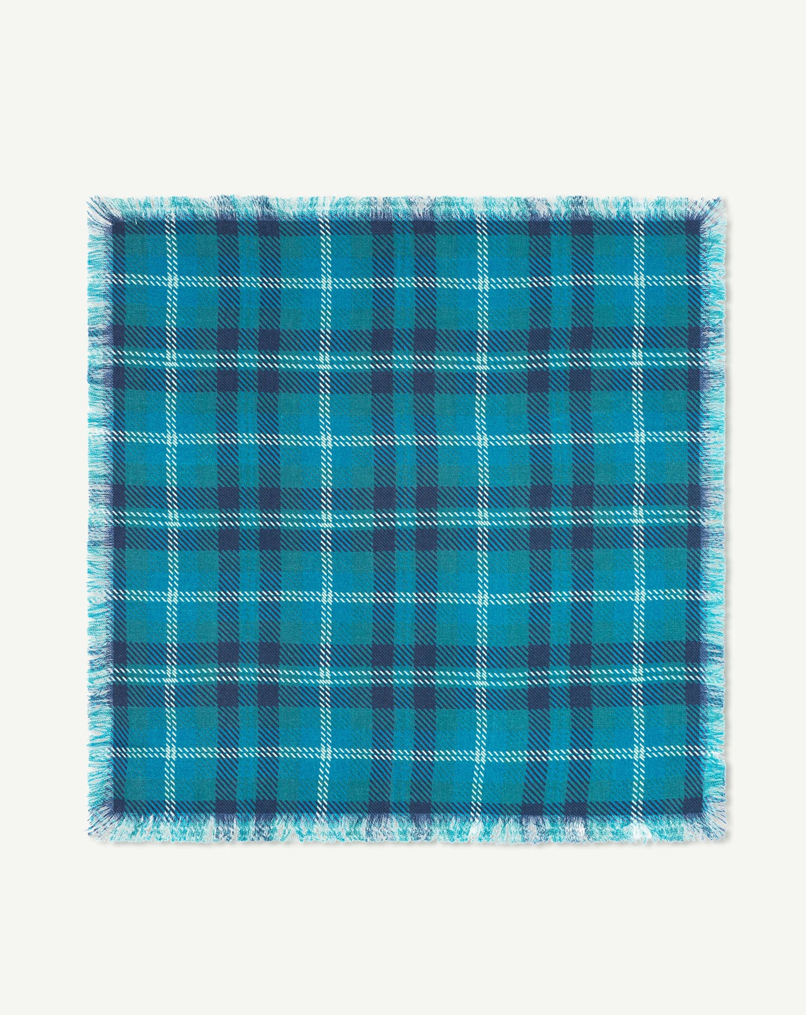 Mini carré twill imprimé-CEDRE-100% cachemire