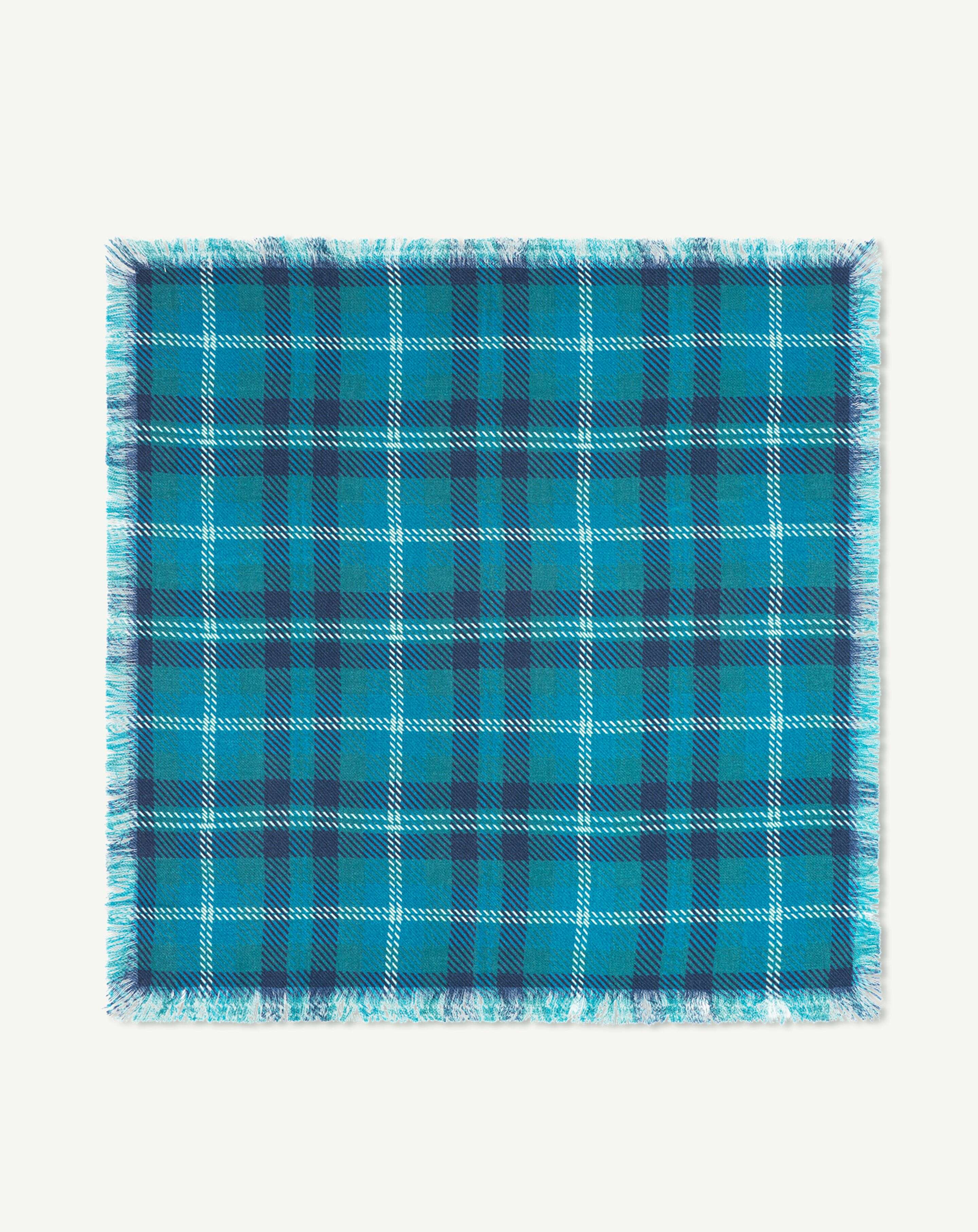 Mini carré twill imprimé-CEDRE-100% cachemire