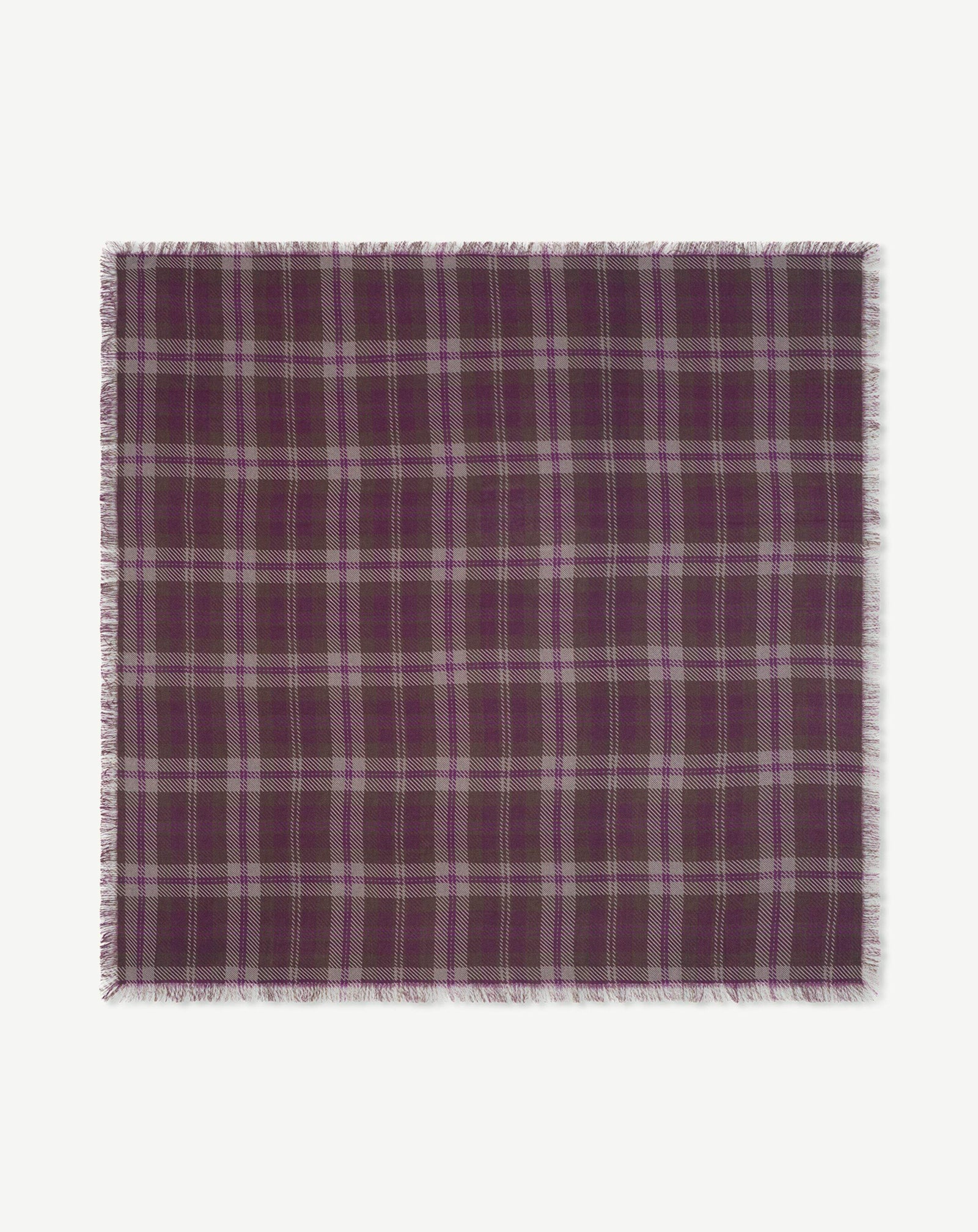 Carré en twill imprimé-MURE-100% cachemire