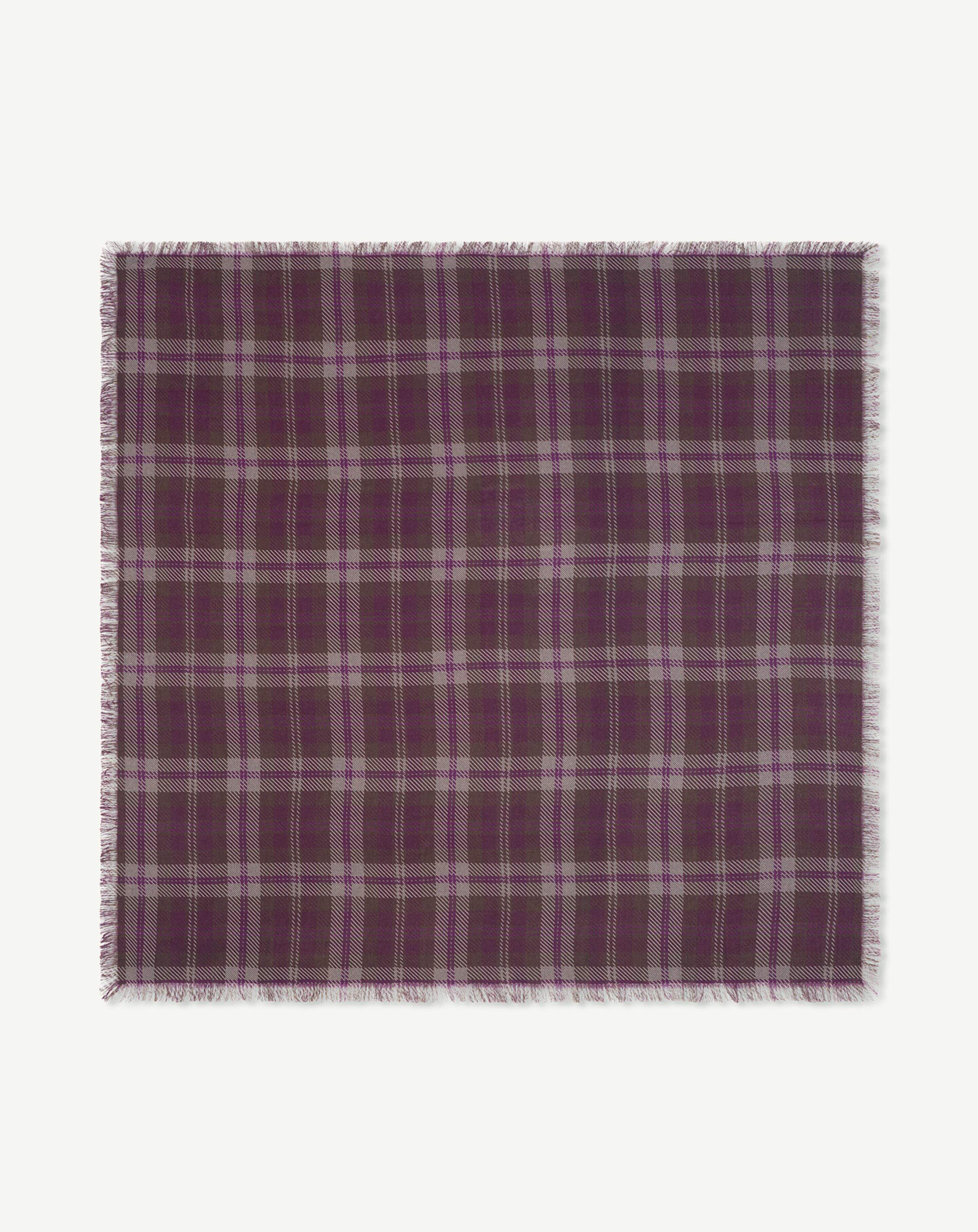 Carré en twill imprimé-MURE-100% cachemire