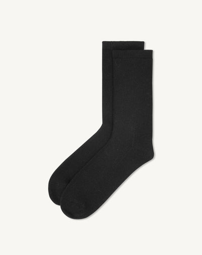Chaussettes basses-NOIR-87% CACHEMIRE 13% ELASTHANE