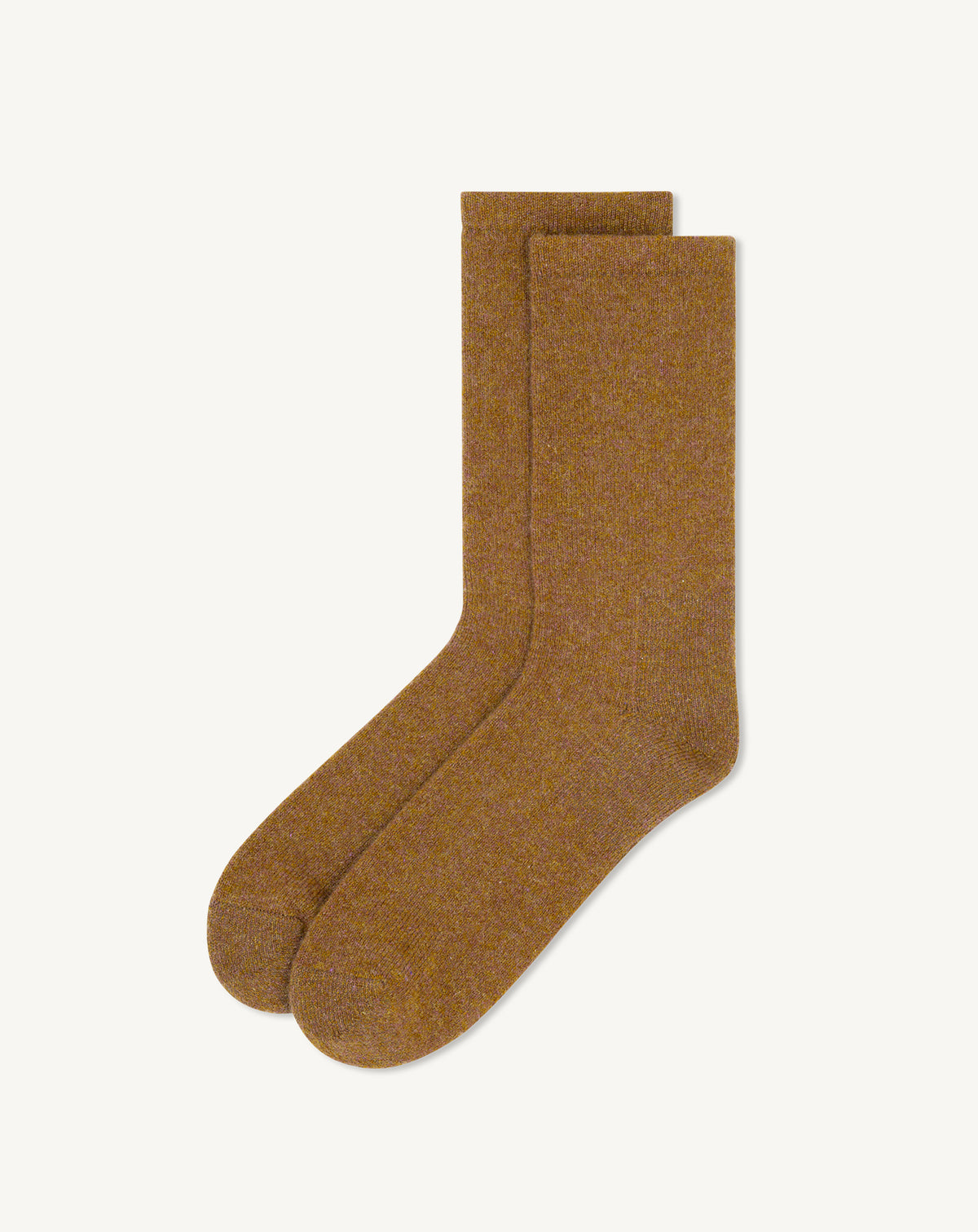 Chaussettes basses-CARAMEL-87% cachemire 13% elasthane
