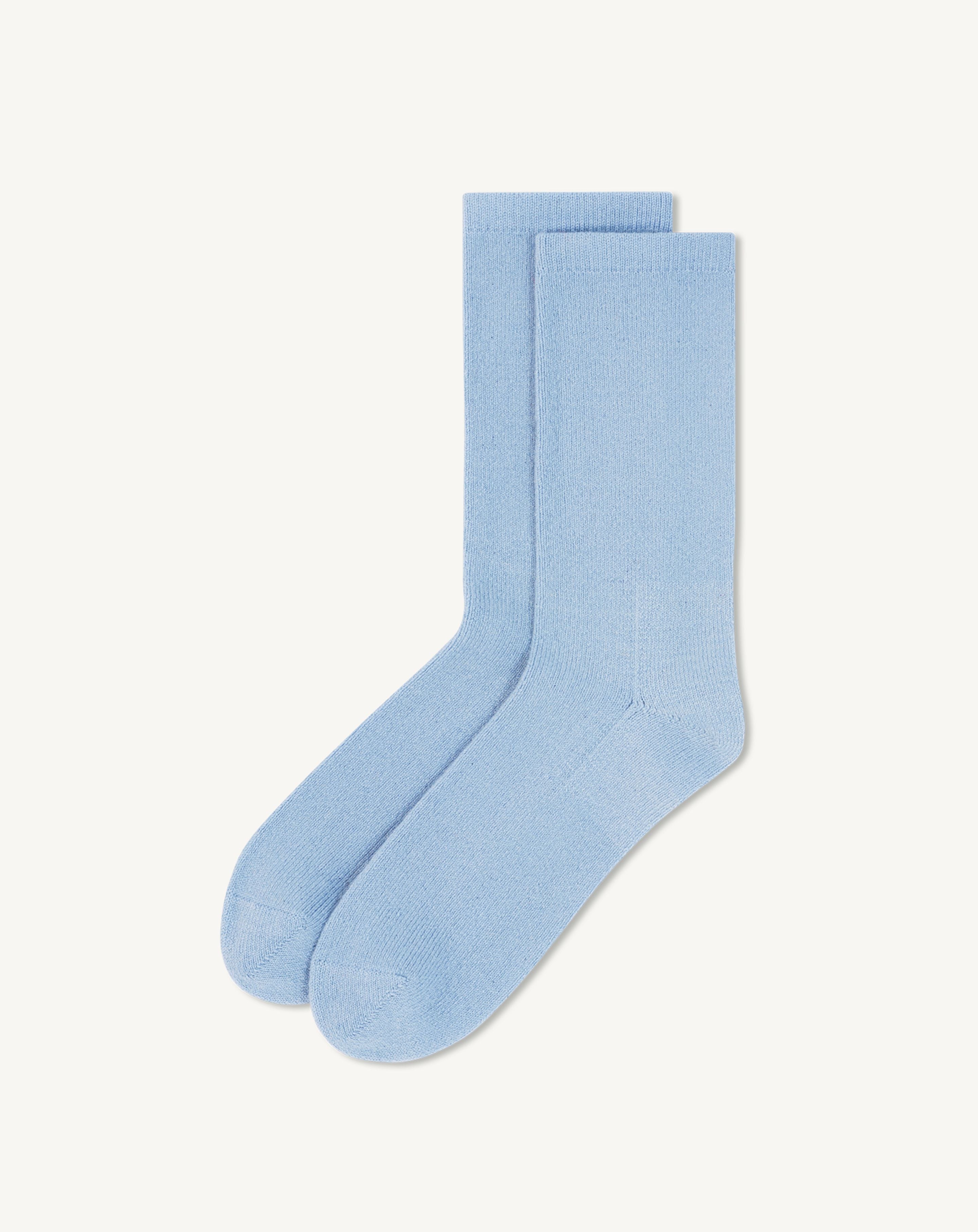 Chaussettes basses-BLEU CONCORDE-87% cachemire 13% elasthane