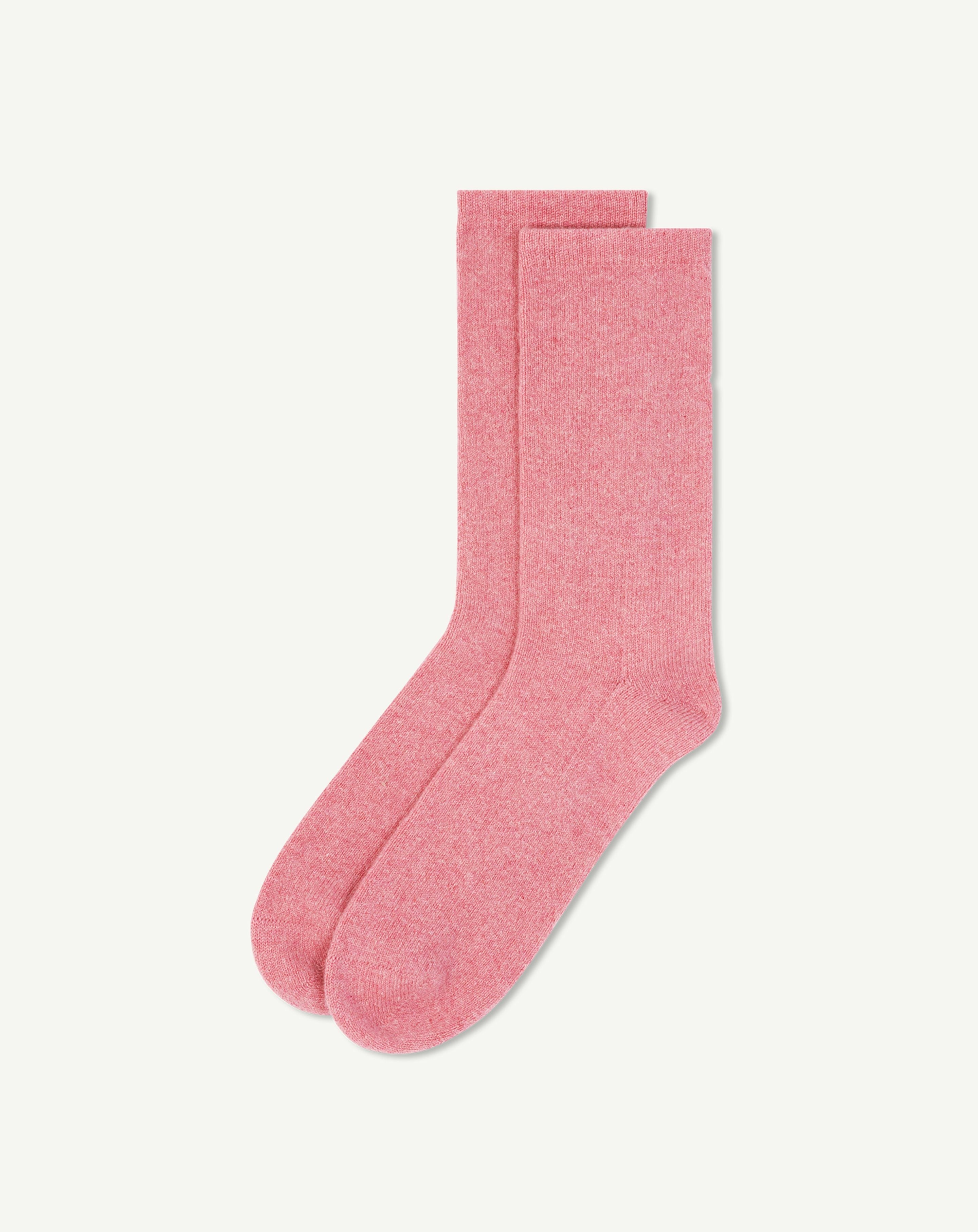 Chaussettes basses-ROSE CAMEO-87% cachemire 13% elasthane