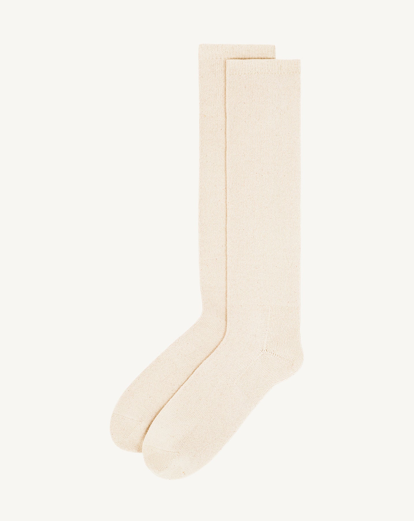 Chaussettes hautes-NATUREL-90% cachemire 10% elasthanne