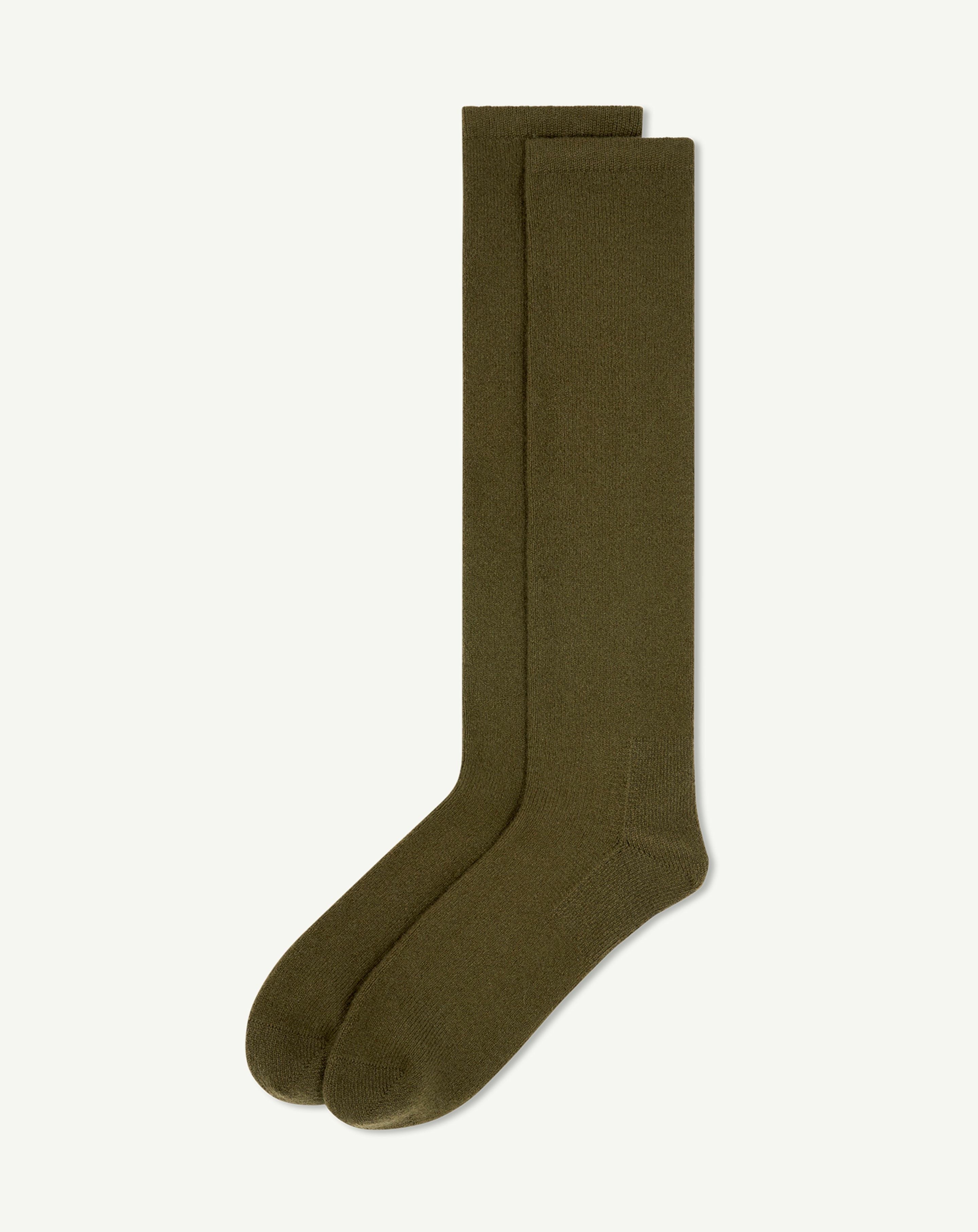 Chaussettes hautes-BRONZE-90% cachemire 10% elasthanne